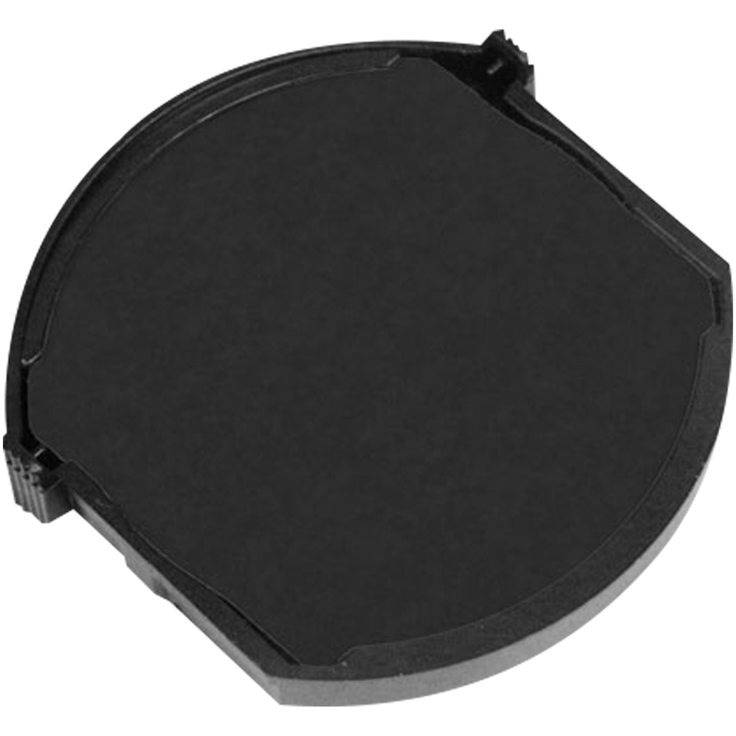 One Color Replacement Ink Pad for 46050 Trodat Stamp, black, circular shape, shown against a white background.