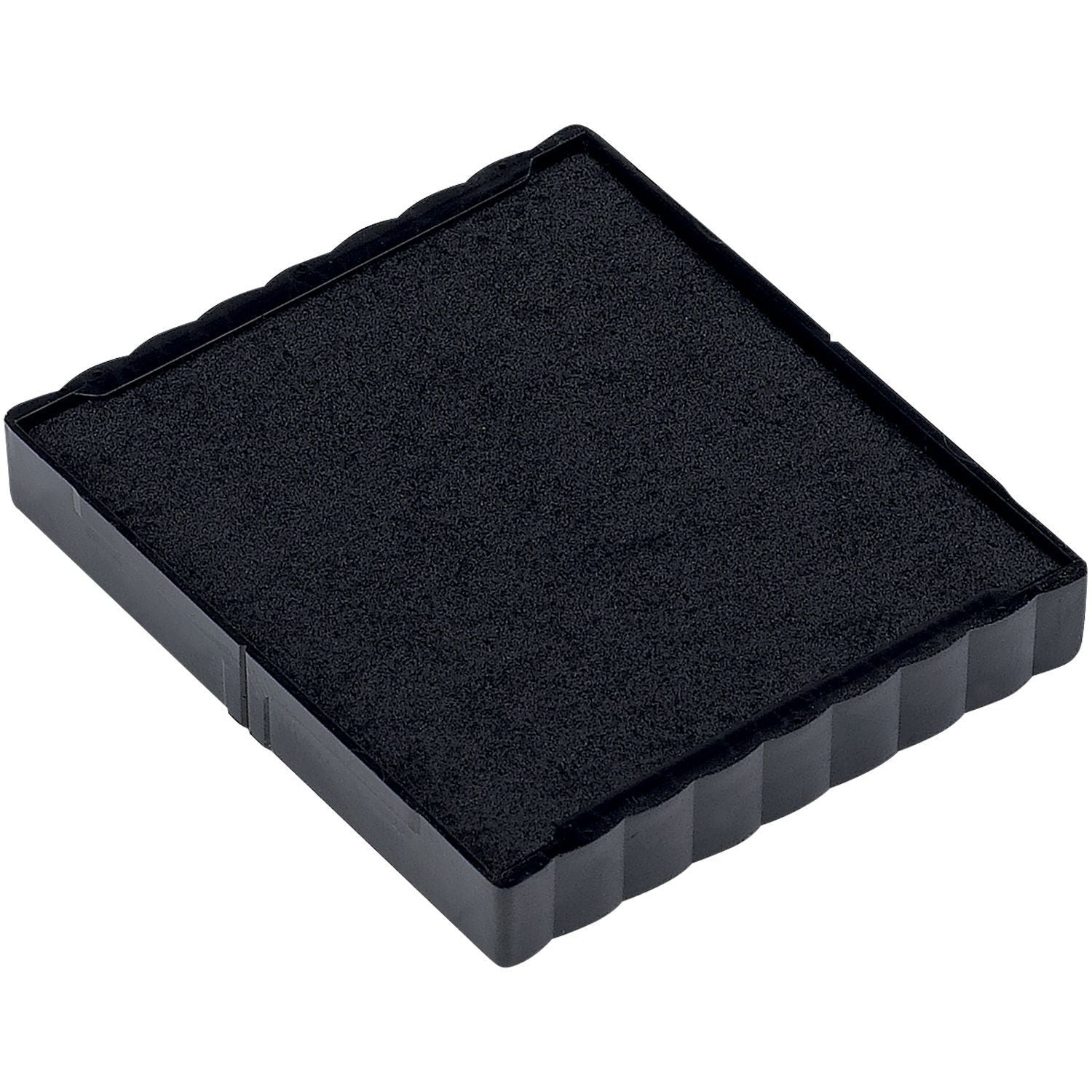 One Color Replacement Ink Pad for 4924 and 4724 Trodat Stamps, black, shown in a square shape with a textured surface.
