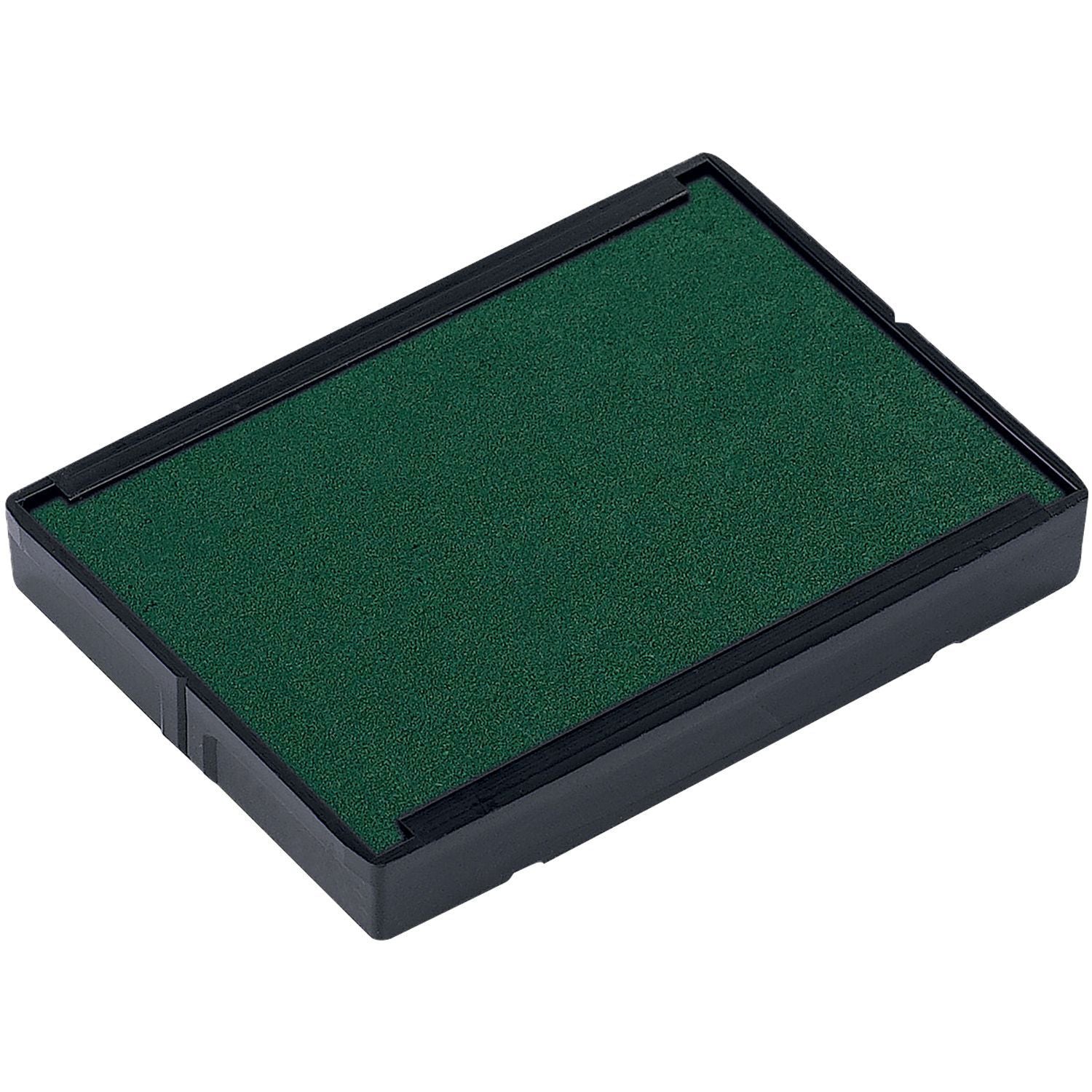Green One Color Replacement Ink Pad for 4929, 4729 Trodat Stamps in a black plastic casing.