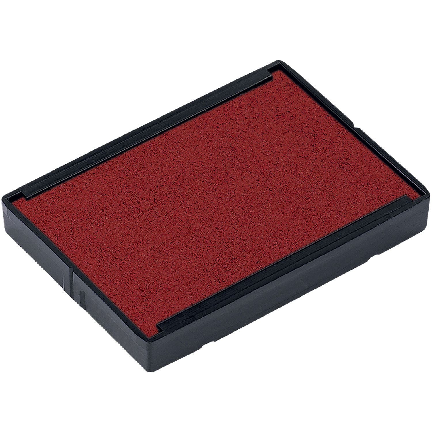 Red One Color Replacement Ink Pad for 4929, 4729 Trodat Stamps in a black plastic casing, shown against a white background.