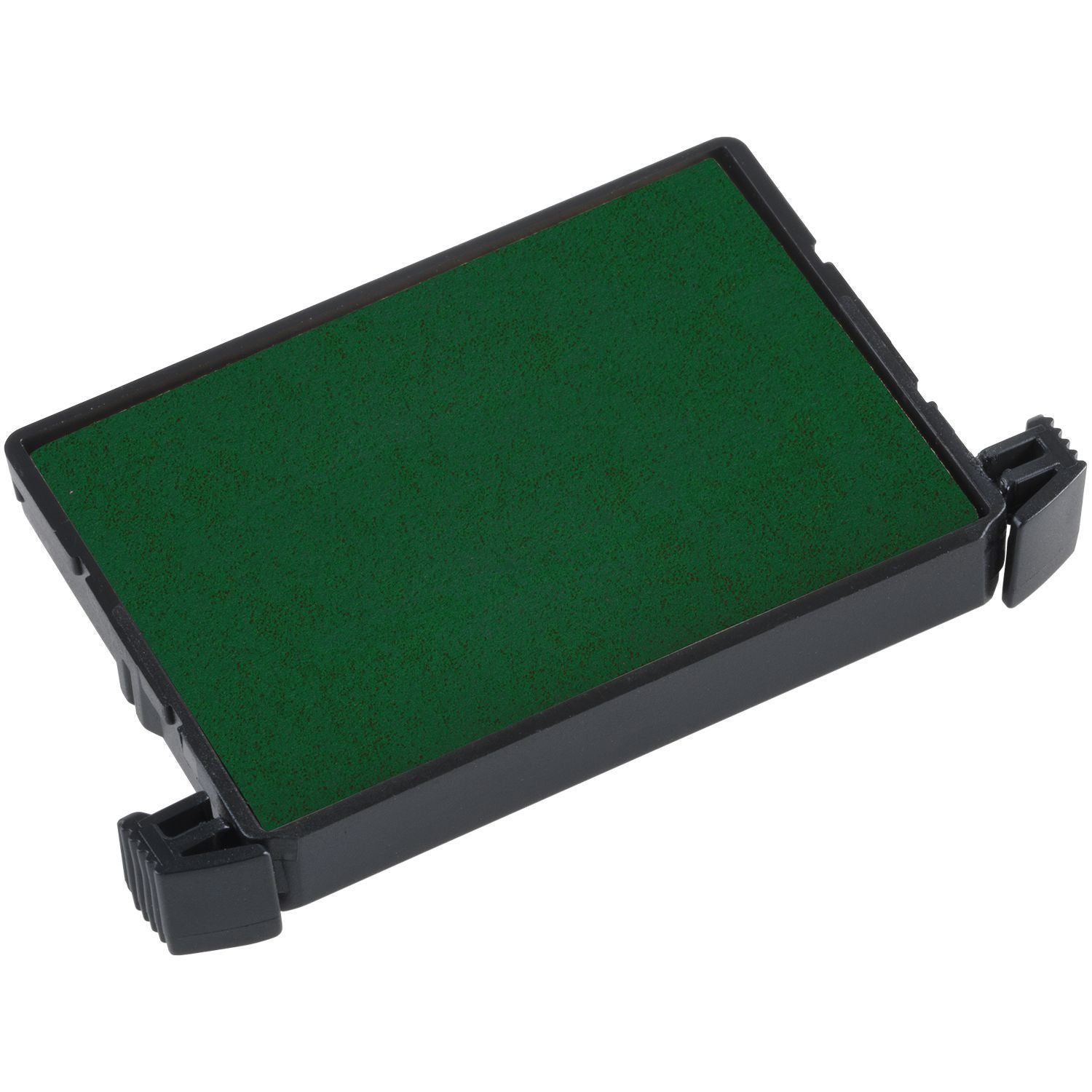 One Color Replacement Ink Pad for 4850, 4810, 4836 Trodat Stamps in green, shown in a black plastic casing.