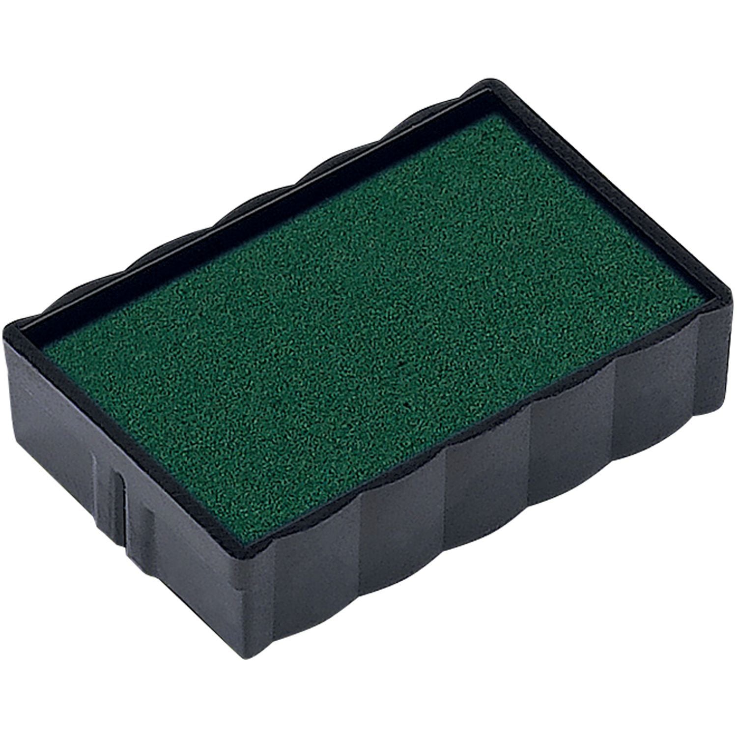 One Color Replacement Ink Pad for 4810 and 4850 Trodat Stamps in green, shown in a black plastic casing.