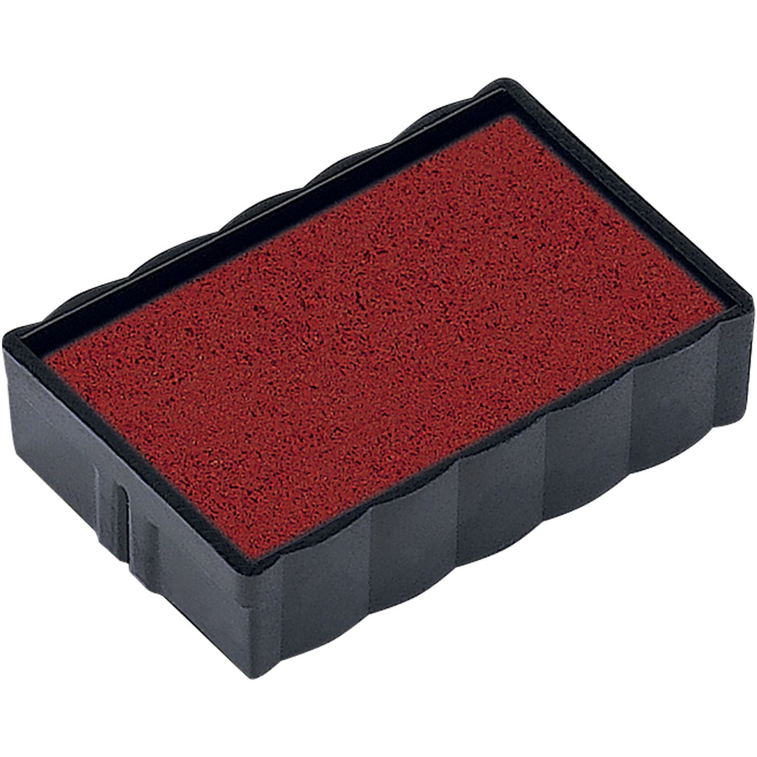 One Color Replacement Ink Pad for 4810 and 4850 Trodat Stamps in red, shown in a black plastic casing with a textured surface.