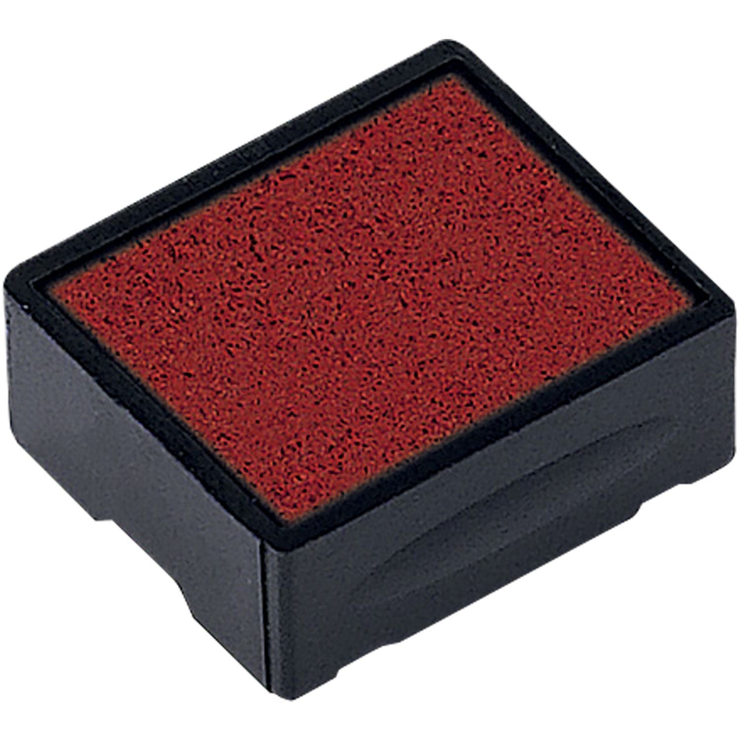 One Color Replacement Ink Pad for 4908 Trodat Stamp in red, shown in a black plastic casing, suitable for re-inking Trodat stamps.