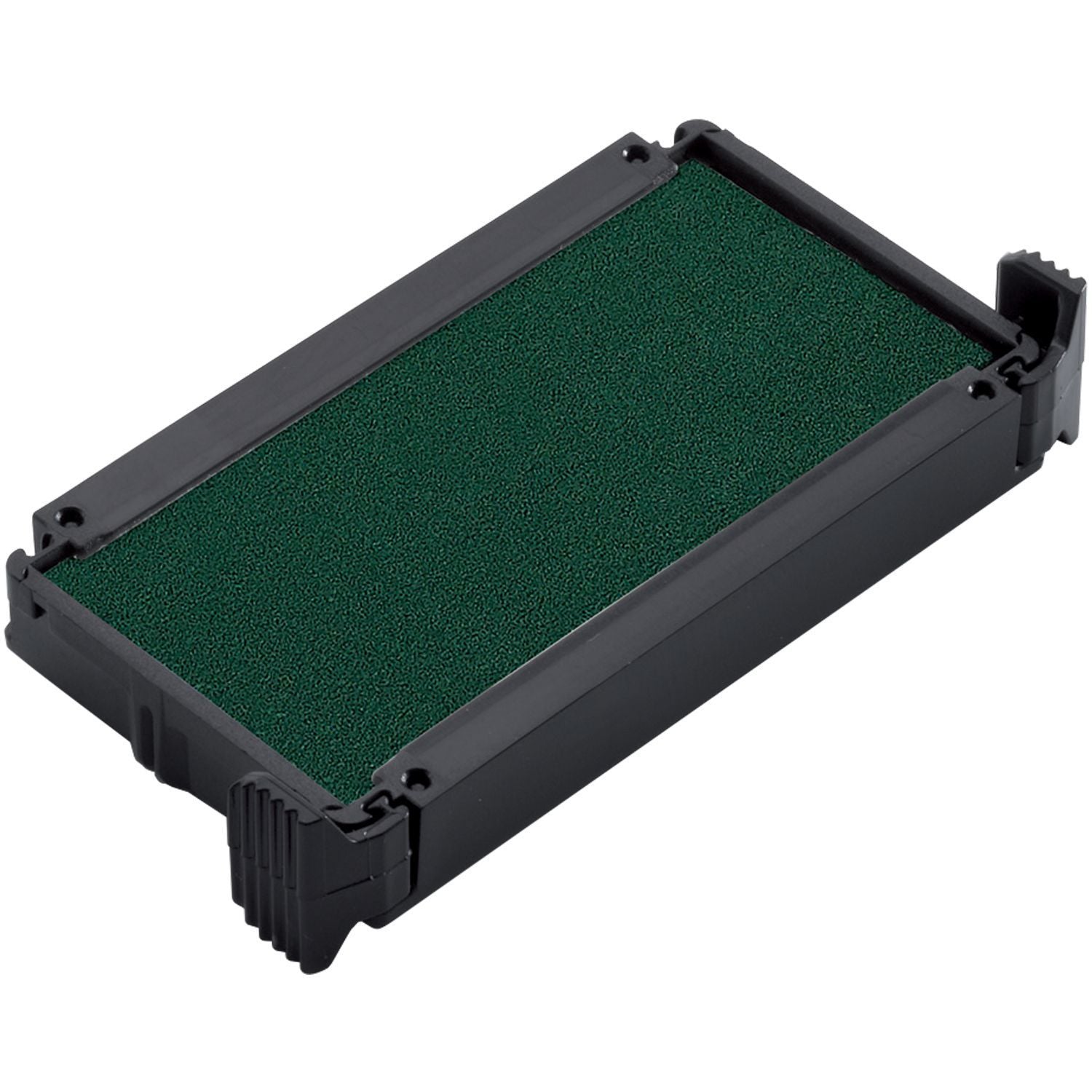 One Color Replacement Ink Pad for 4911, 4820, 4822, 4846, 4800 Trodat Stamps in green, shown in a black plastic casing.