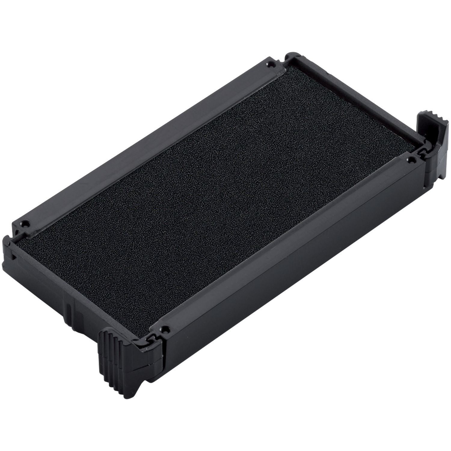 One Color Replacement Ink Pad for 4912 Trodat Stamp in black, shown in a rectangular shape with a textured surface and plastic casing.