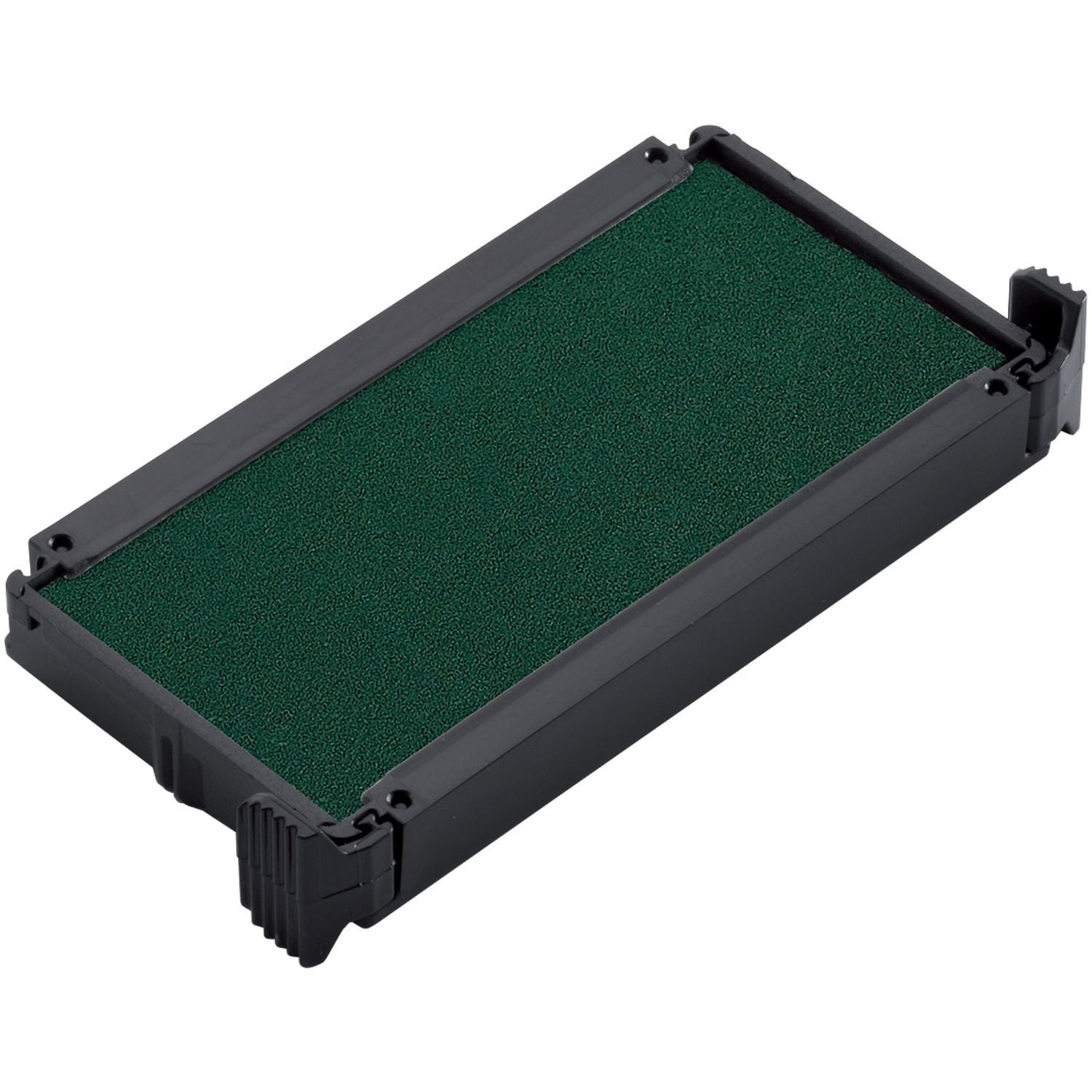 One Color Replacement Ink Pad for 4912 Trodat Stamp in green, shown in a rectangular black plastic casing.