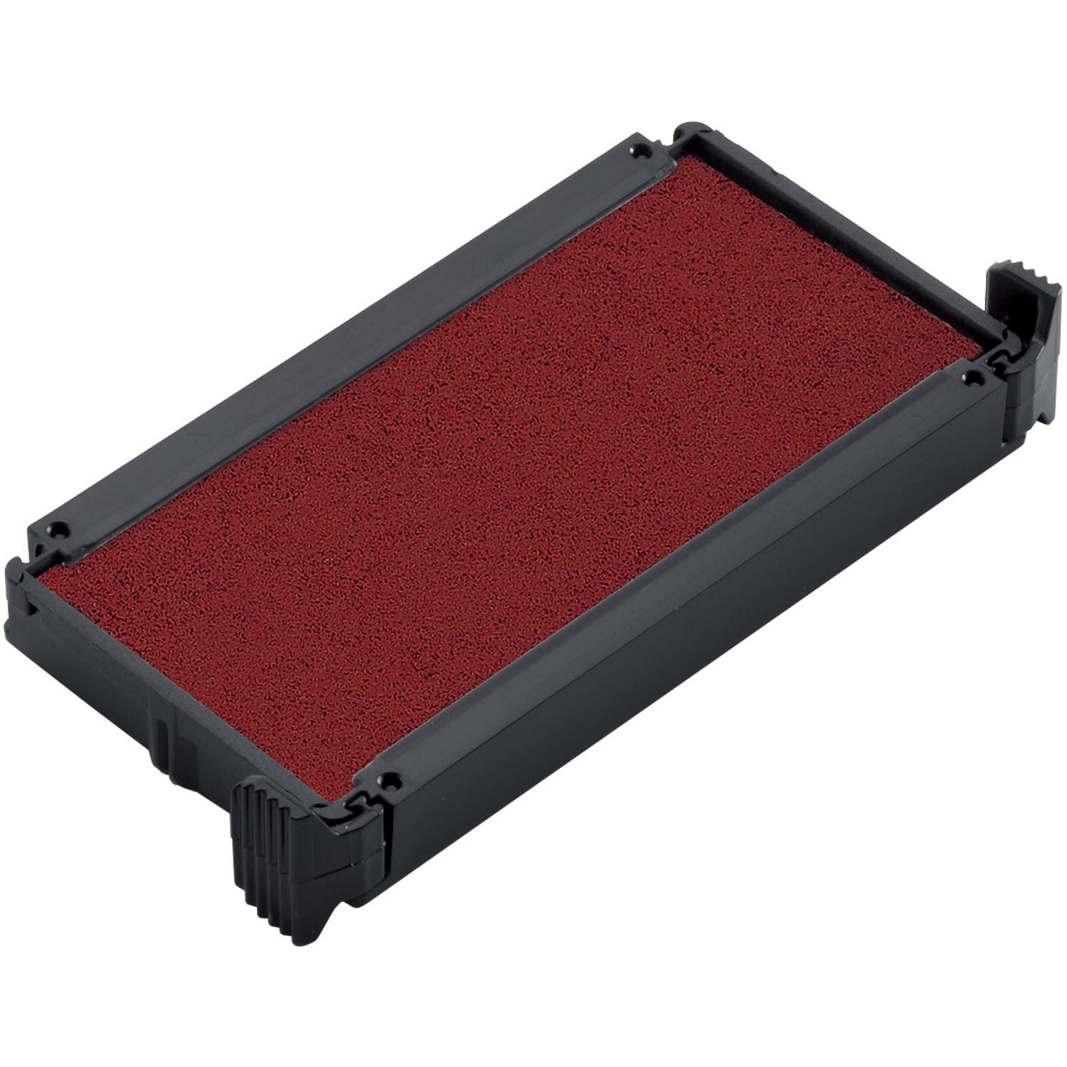 One Color Replacement Ink Pad for 4912 Trodat Stamp in red, shown in a black plastic casing, suitable for re-inking Trodat stamps.