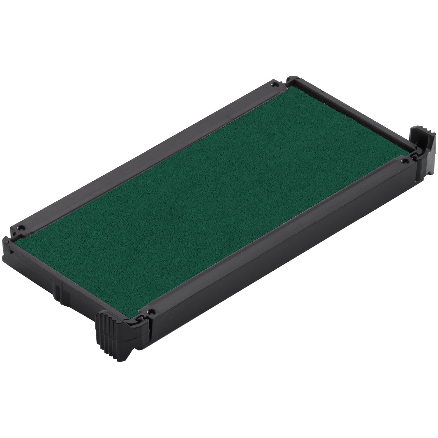 One Color Replacement Ink Pad for 4914 Trodat Stamp in green, shown in a rectangular black plastic casing.