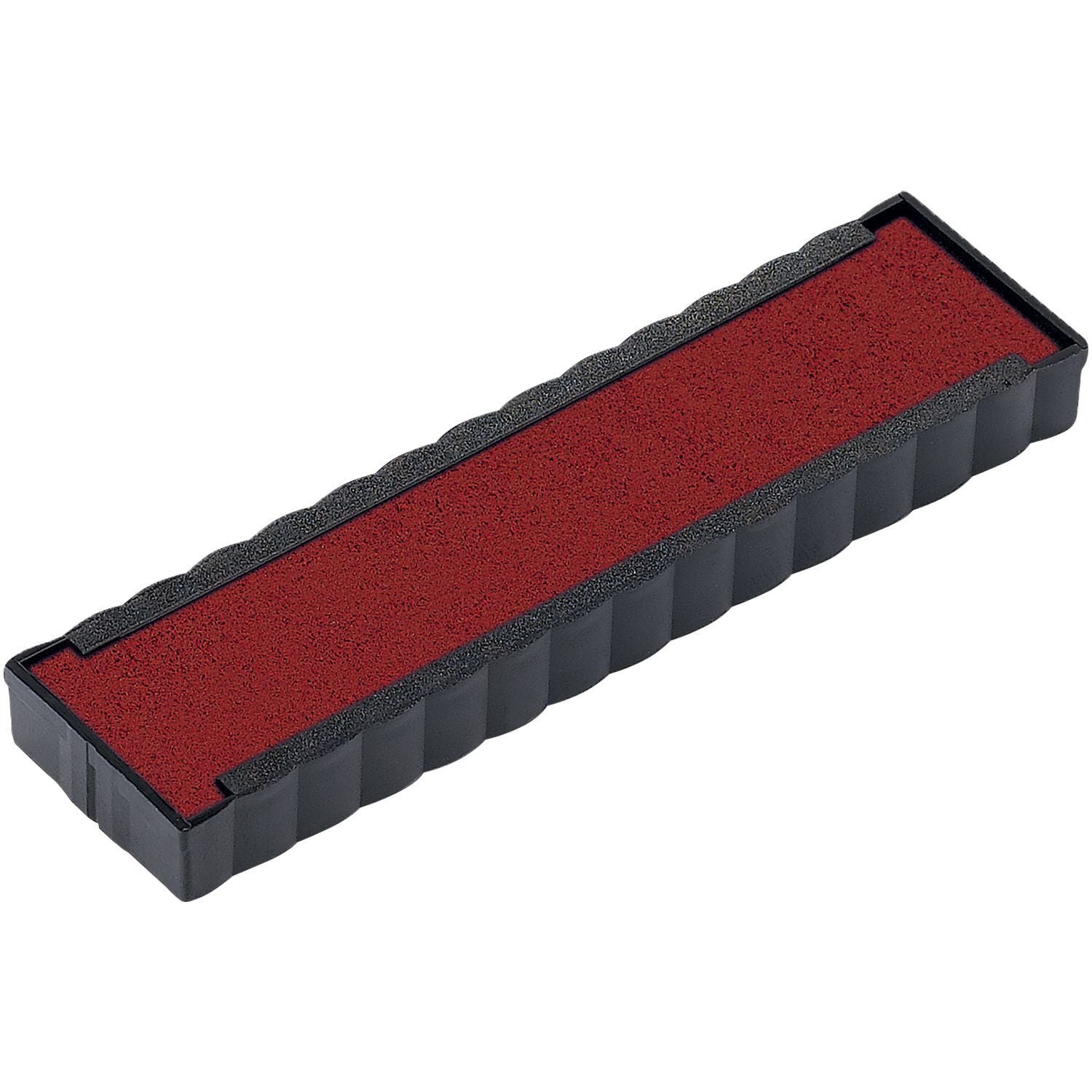 One Color Replacement Ink Pad for 4916 Trodat Stamp in red, rectangular shape with black plastic casing, isolated on white background.