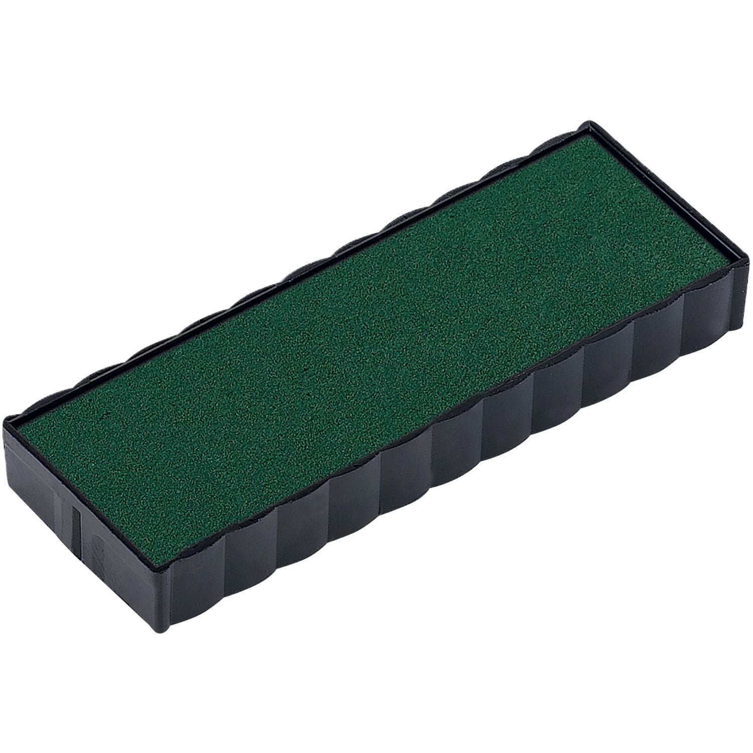 Green One Color Replacement Ink Pad for 4918, 4813, 4818, 48313 Trodat Stamps, shown in a rectangular black plastic casing.