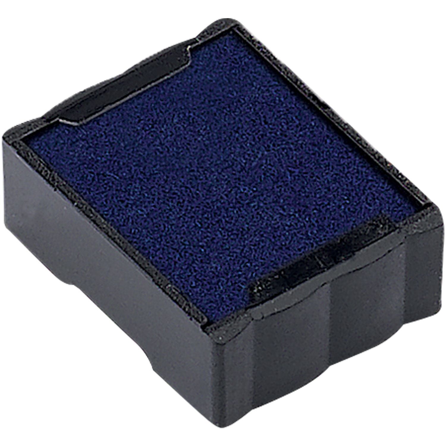 One Color Replacement Ink Pad for 4921 Trodat Stamp in blue, shown in a black plastic casing, ready for use.
