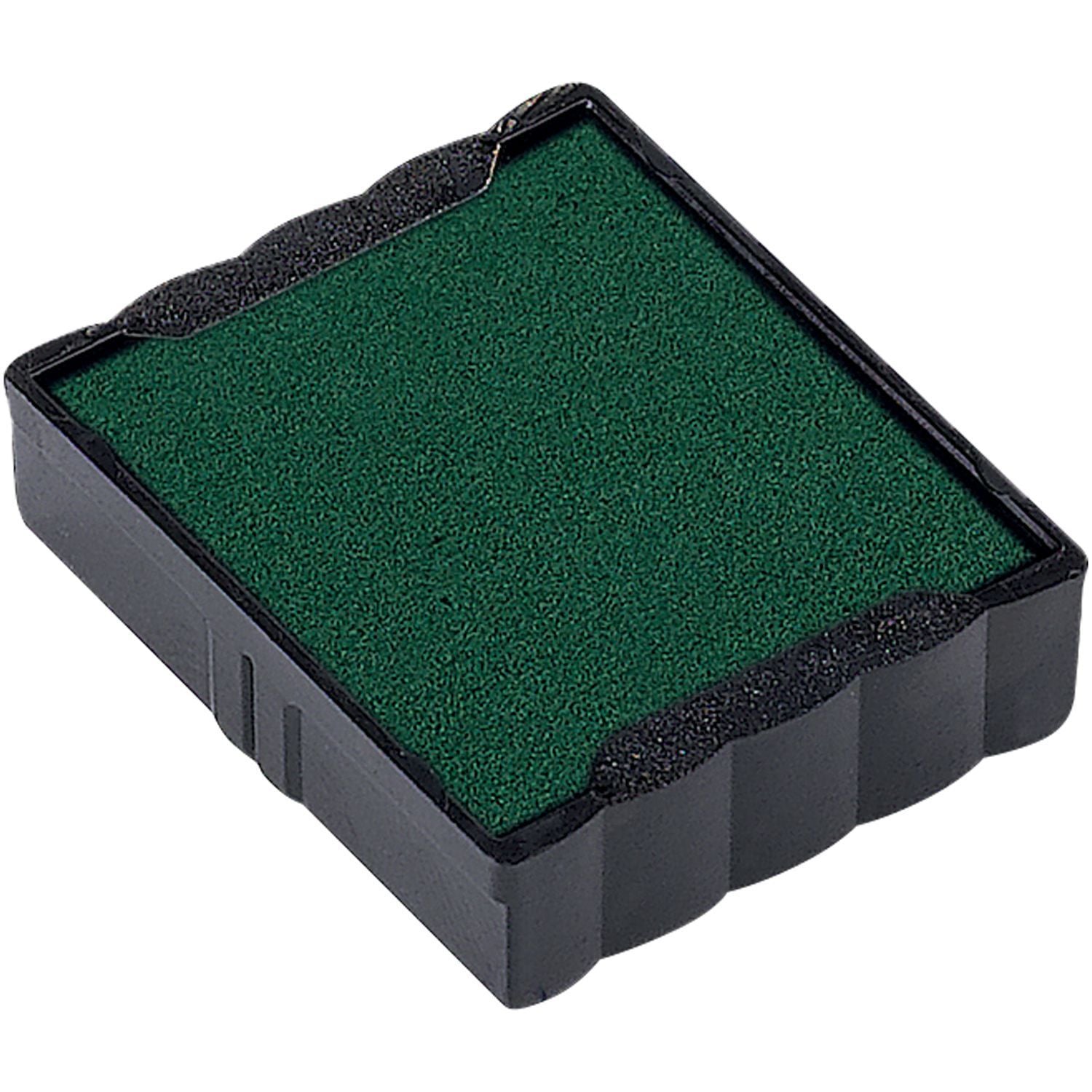 One Color Replacement Ink Pad for 4922 Trodat Stamp in green, shown in a black plastic casing, ready for use.