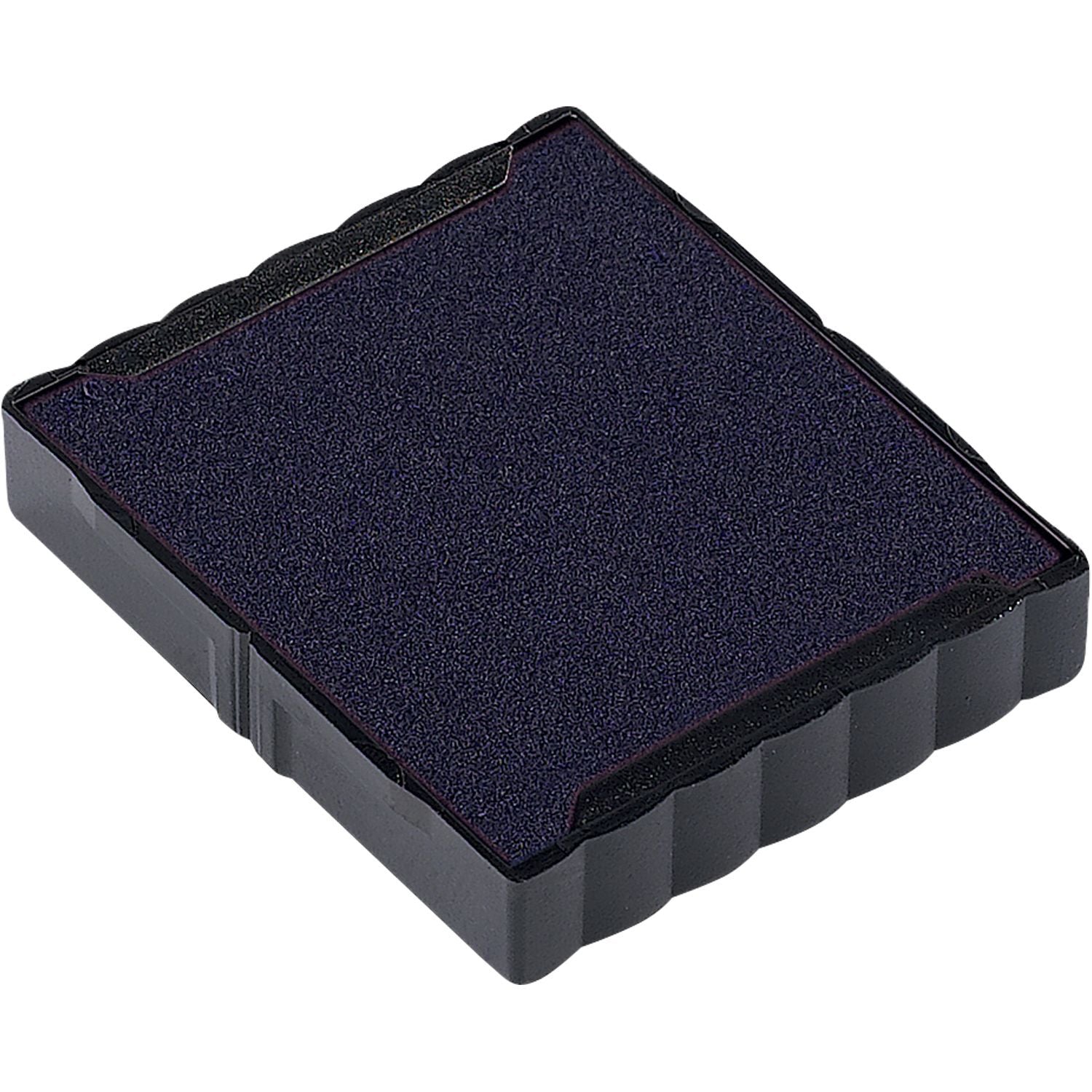 One Color Replacement Ink Pad for 4923 Trodat Stamp in purple, shown in a black plastic casing with a textured surface.