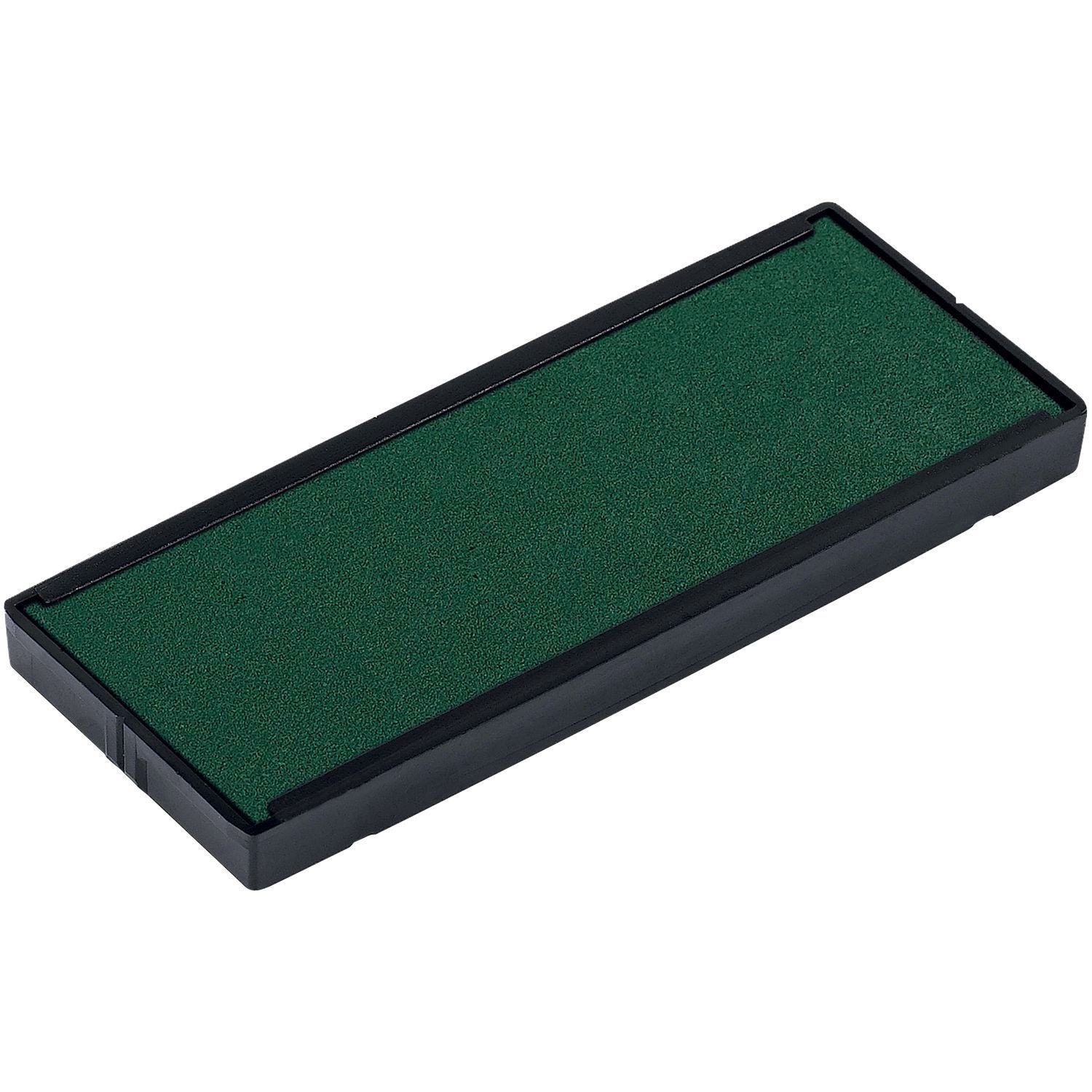 Green One Color Replacement Ink Pad for 4925 Trodat Stamp, rectangular shape with black plastic casing.