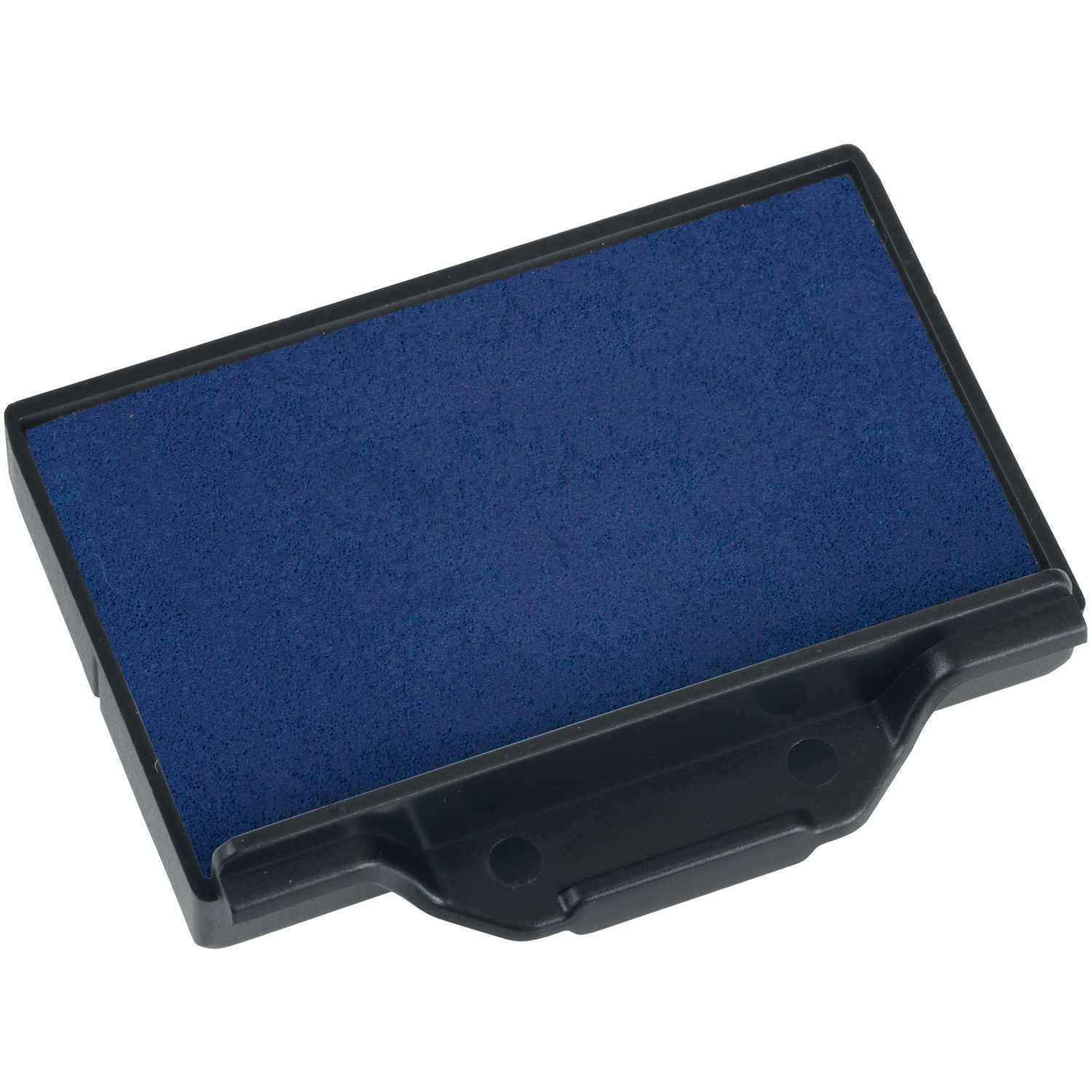 One Color Replacement Ink Pad for 5203 and 5440 Trodat Stamps in blue, shown in a black plastic casing, ready for use.