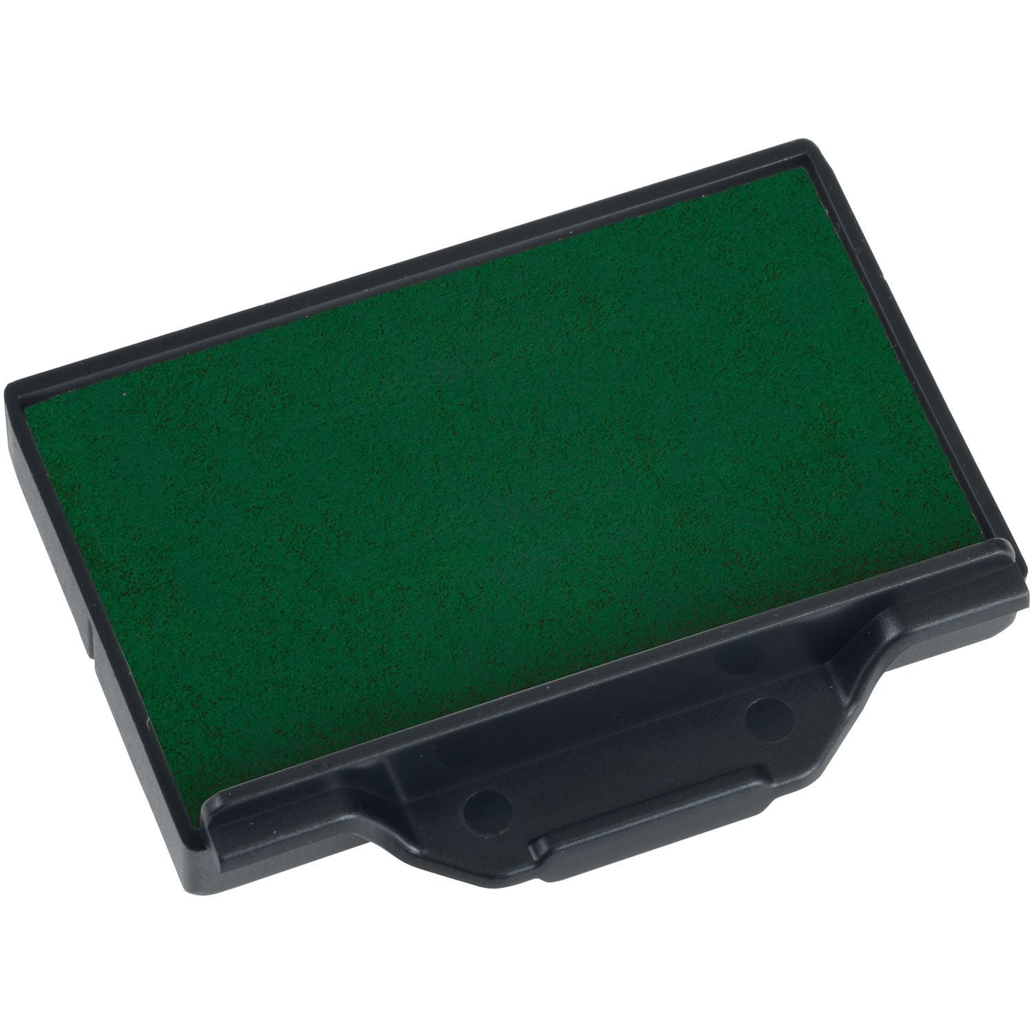 One Color Replacement Ink Pad for 5203 and 5440 Trodat Stamps in green, shown in a black plastic casing on a white background.