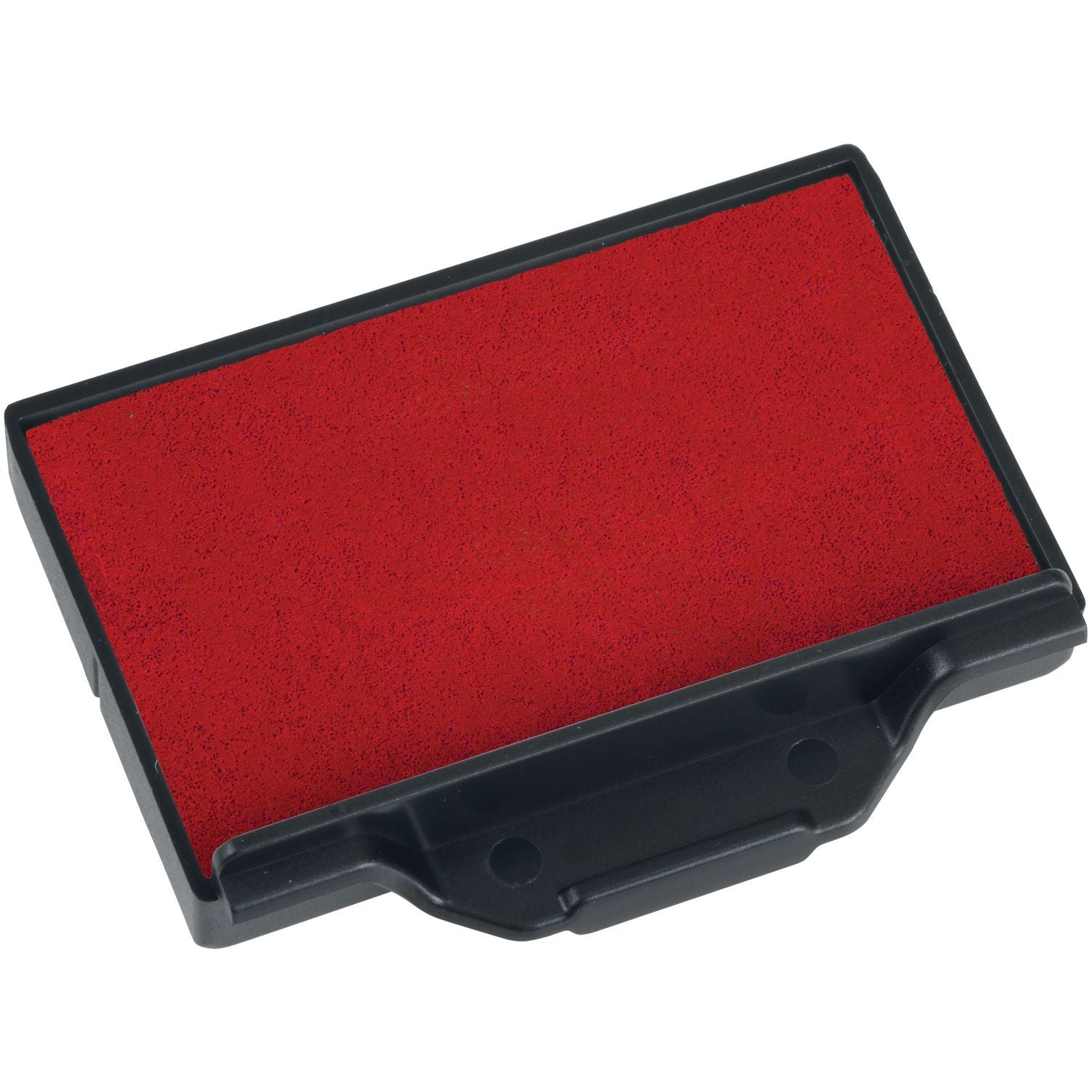One Color Replacement Ink Pad for 5203 and 5440 Trodat Stamps in red, shown in a black plastic casing, ready for use.