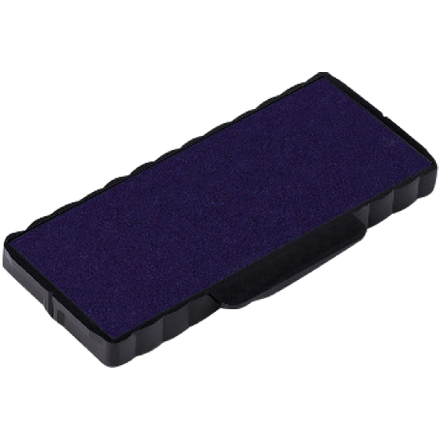 One Color Replacement Ink Pad for 5205 Trodat Stamp in blue, shown in a rectangular black plastic casing with a textured surface.
