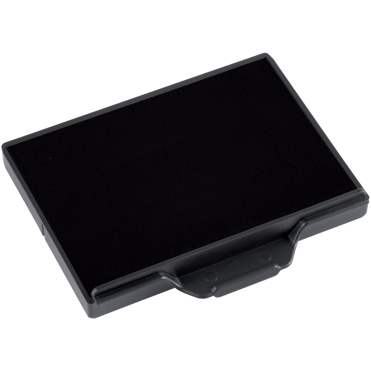 One Color Replacement Ink Pad for 5208 and 5480 Trodat Stamps, black rectangular pad with a plastic casing.
