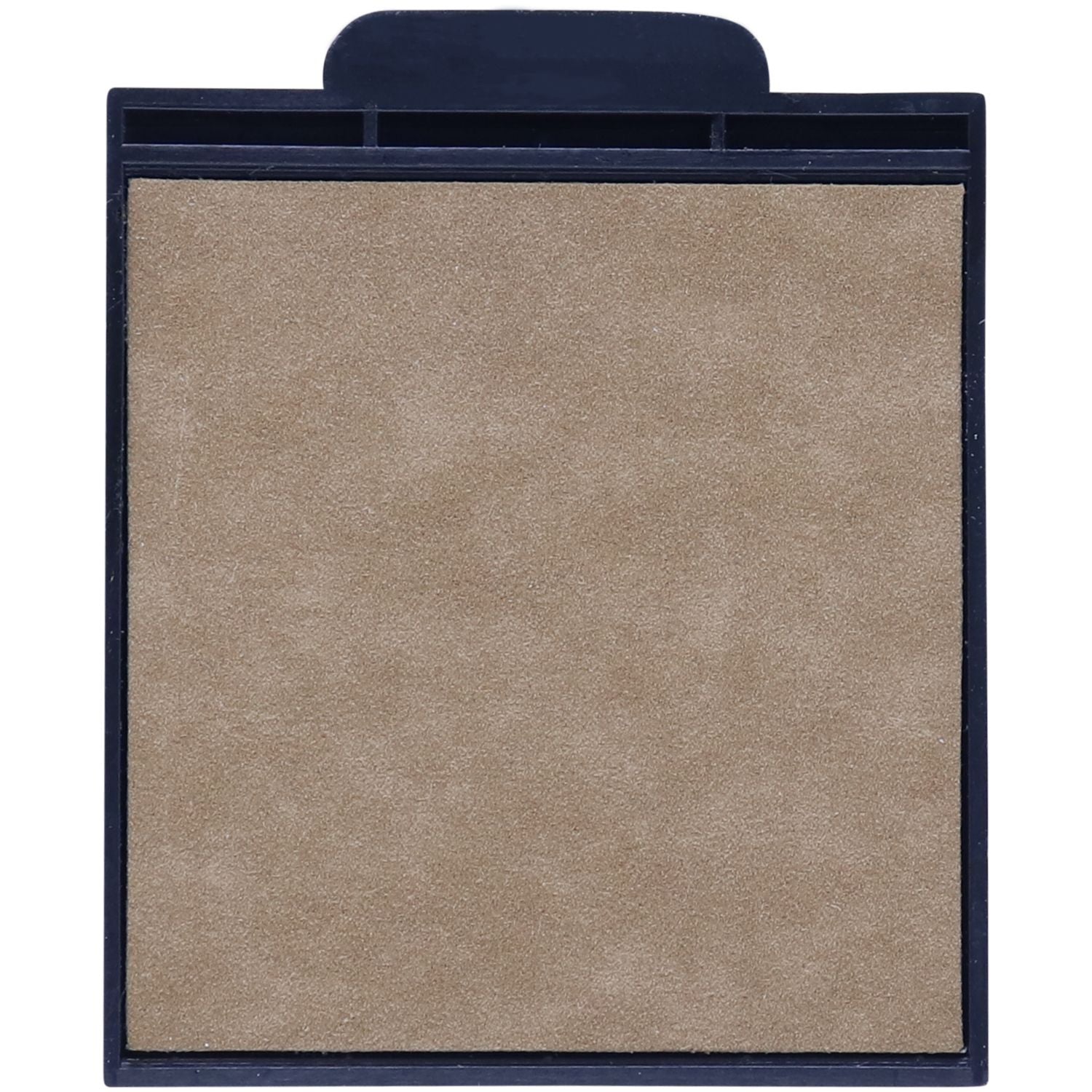 One Color Replacement Ink Pad for HM-6101, HM-6001 Stamp, shown in a square shape with a beige surface and black frame.