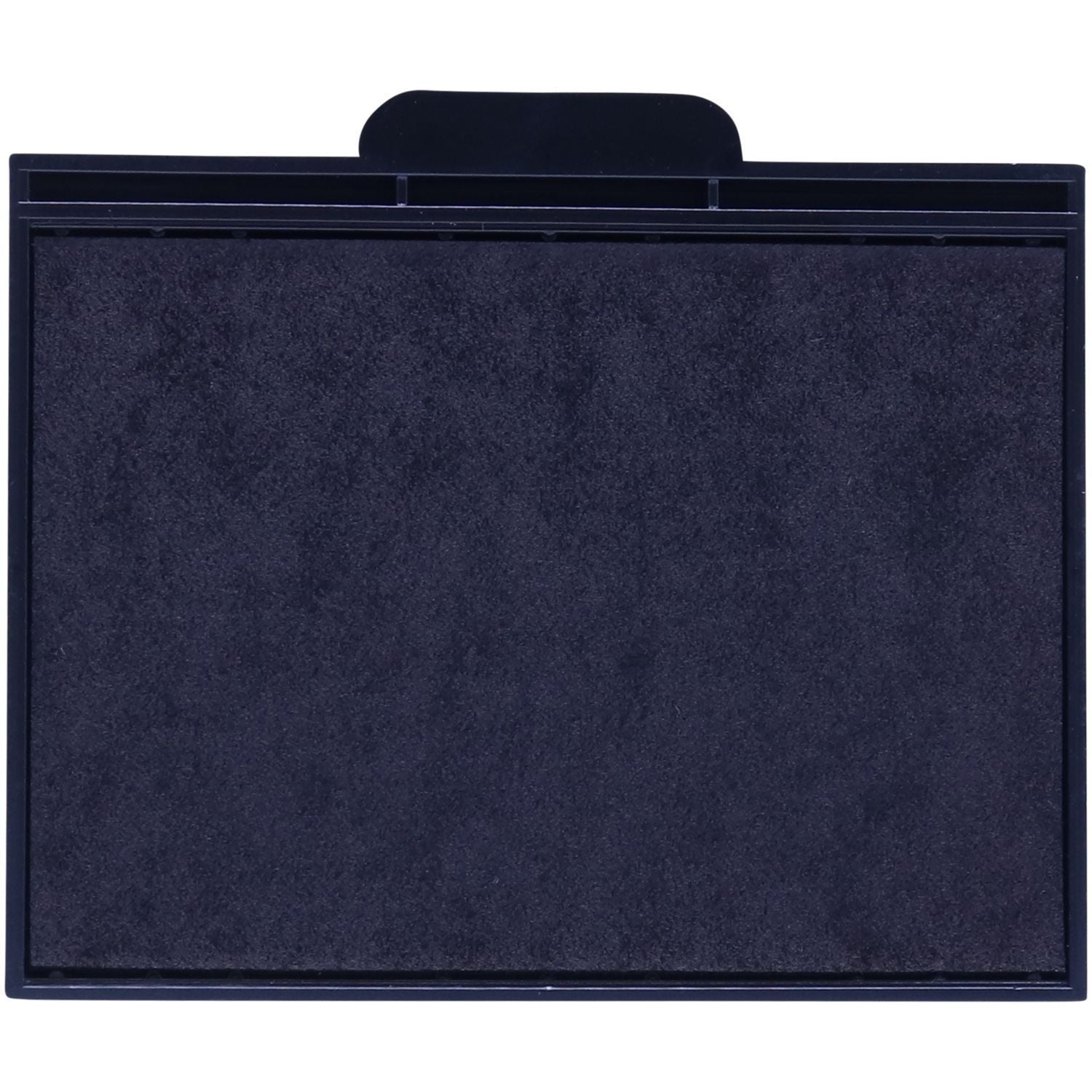 One Color Replacement Ink Pad for HM-6103, E-903, E-913, HM-6003 and H-6103 Stamps in black, shown in a rectangular shape with a black surface.