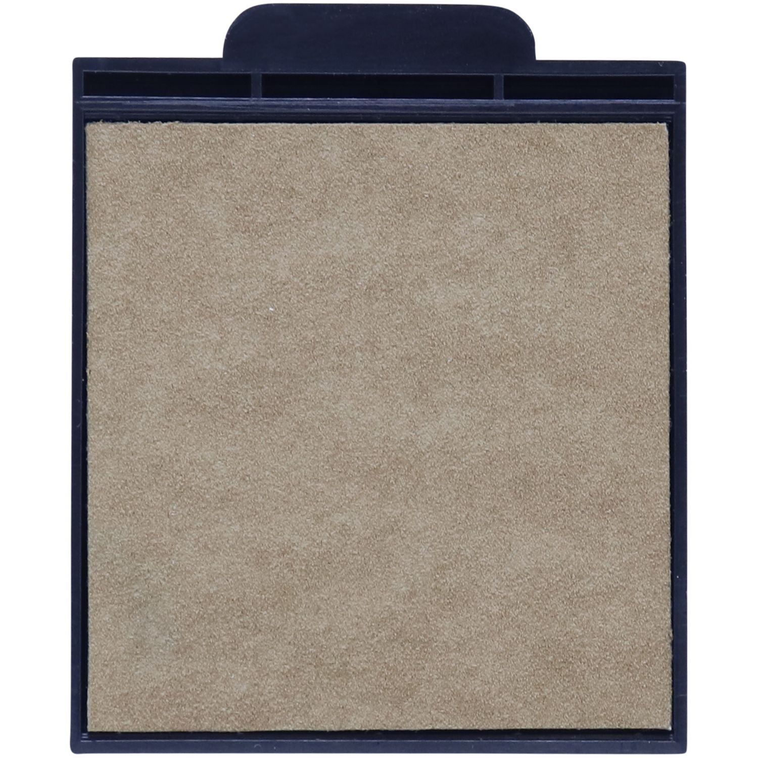 One Color Replacement Ink Pad for HM-6105 and HM-6005 Stamps, shown in a black plastic casing with a beige ink surface.