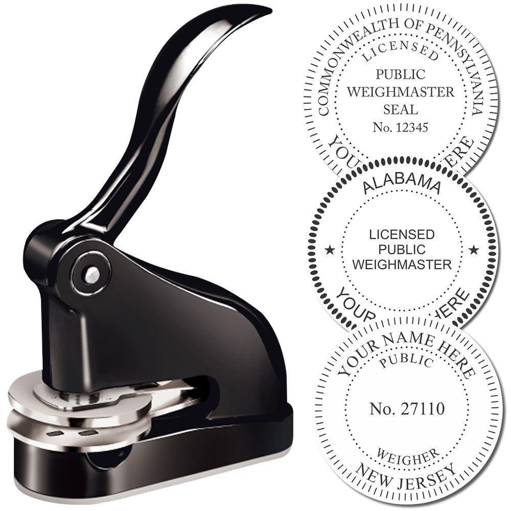 Public Weighmaster Black Gift Seal Embosser - Engineer Seal Stamps - Embosser Type_Desk, Embosser Type_Gift, Type of Use_Professional, validate-product-description