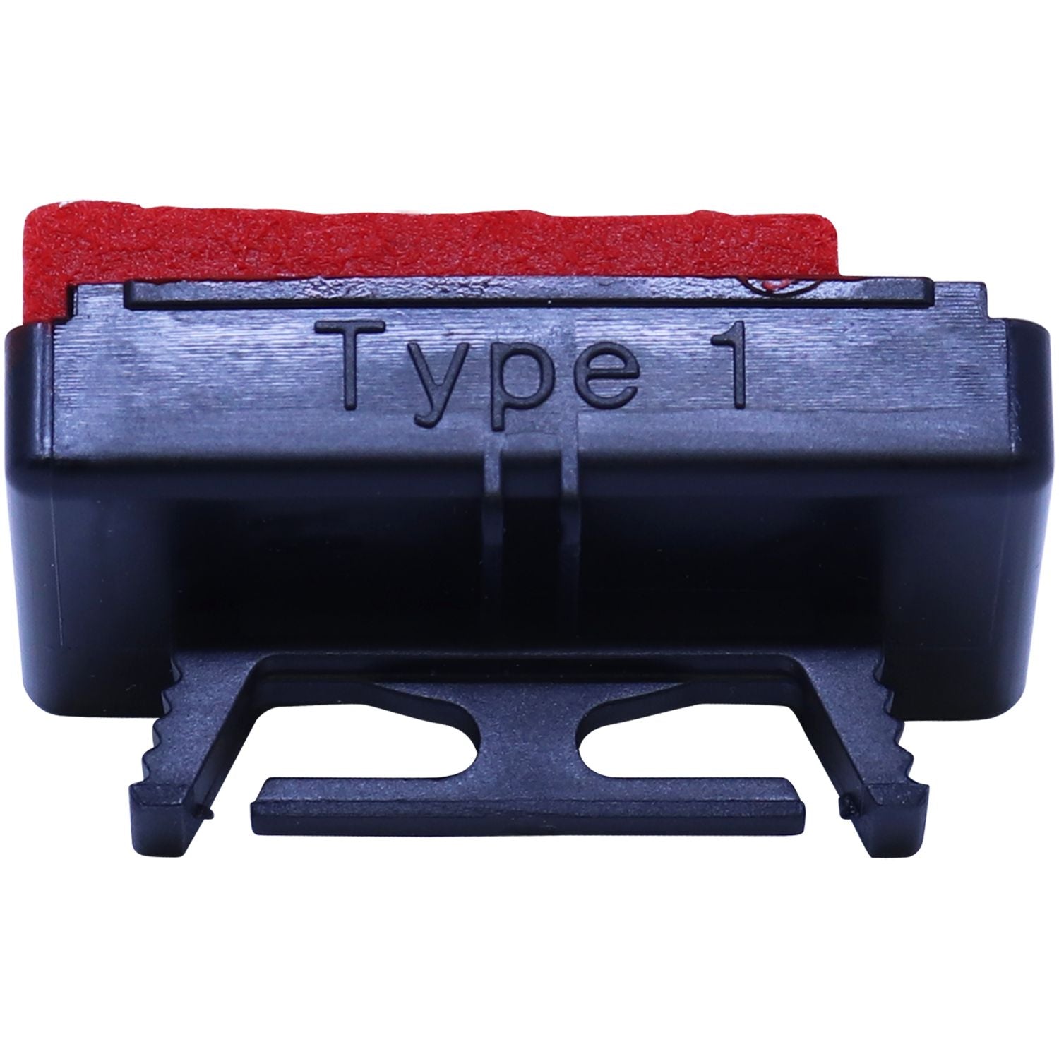 Replacement Pad for Reiner Type 1 Machines, black plastic casing with red pad, front view showing Type 1 text.