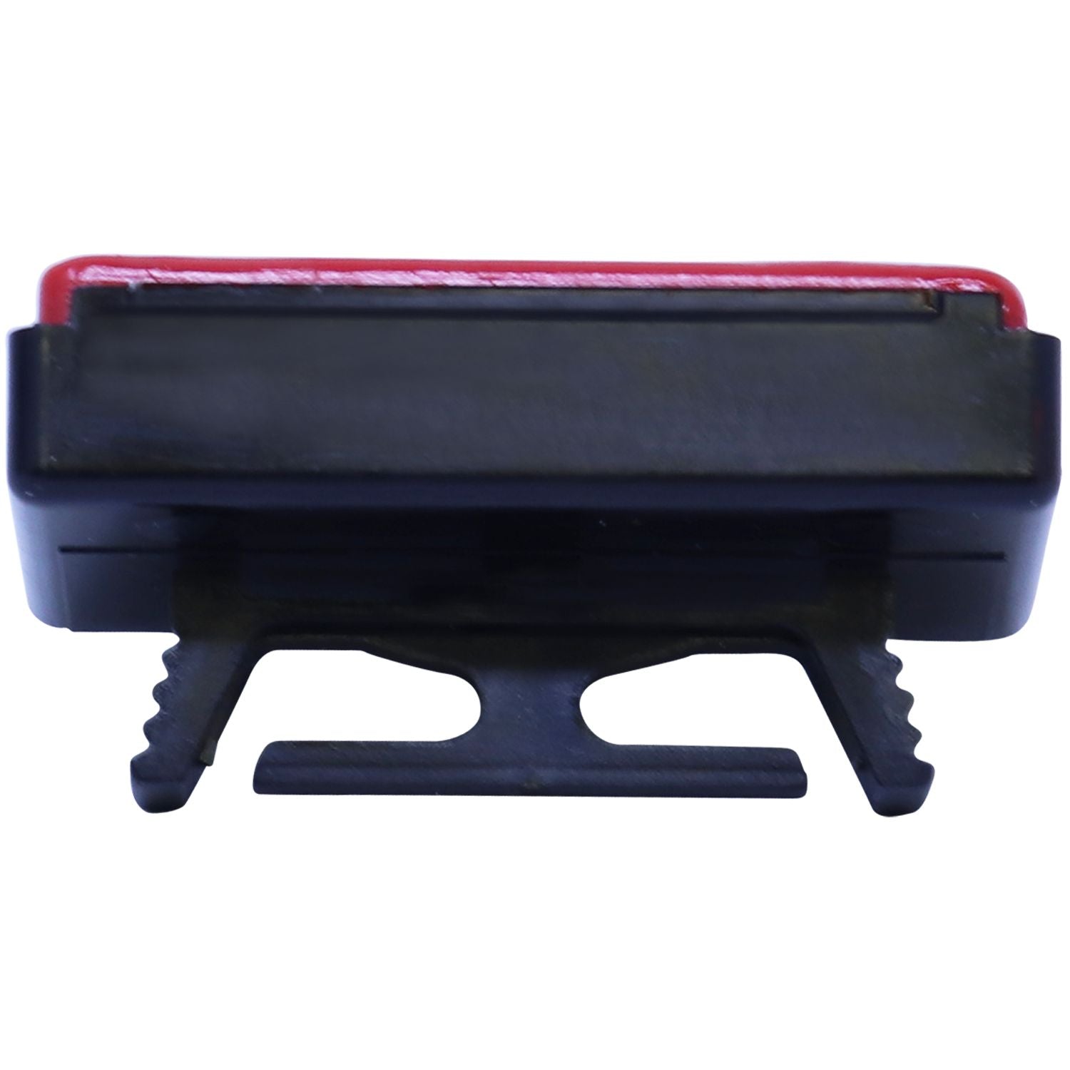 Replacement Pad for Reiner Type 1 Machines, red and black, shown from the back view with a focus on the attachment mechanism.