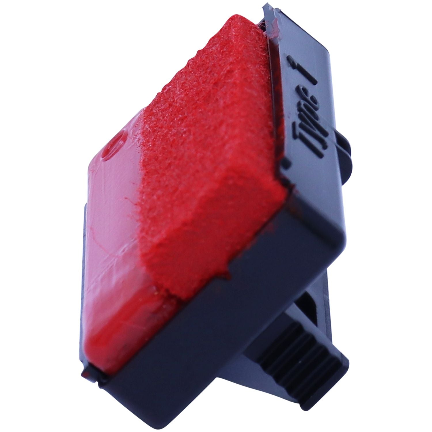 Replacement Pad for Reiner Type 1 Machines, shown in red, side view.