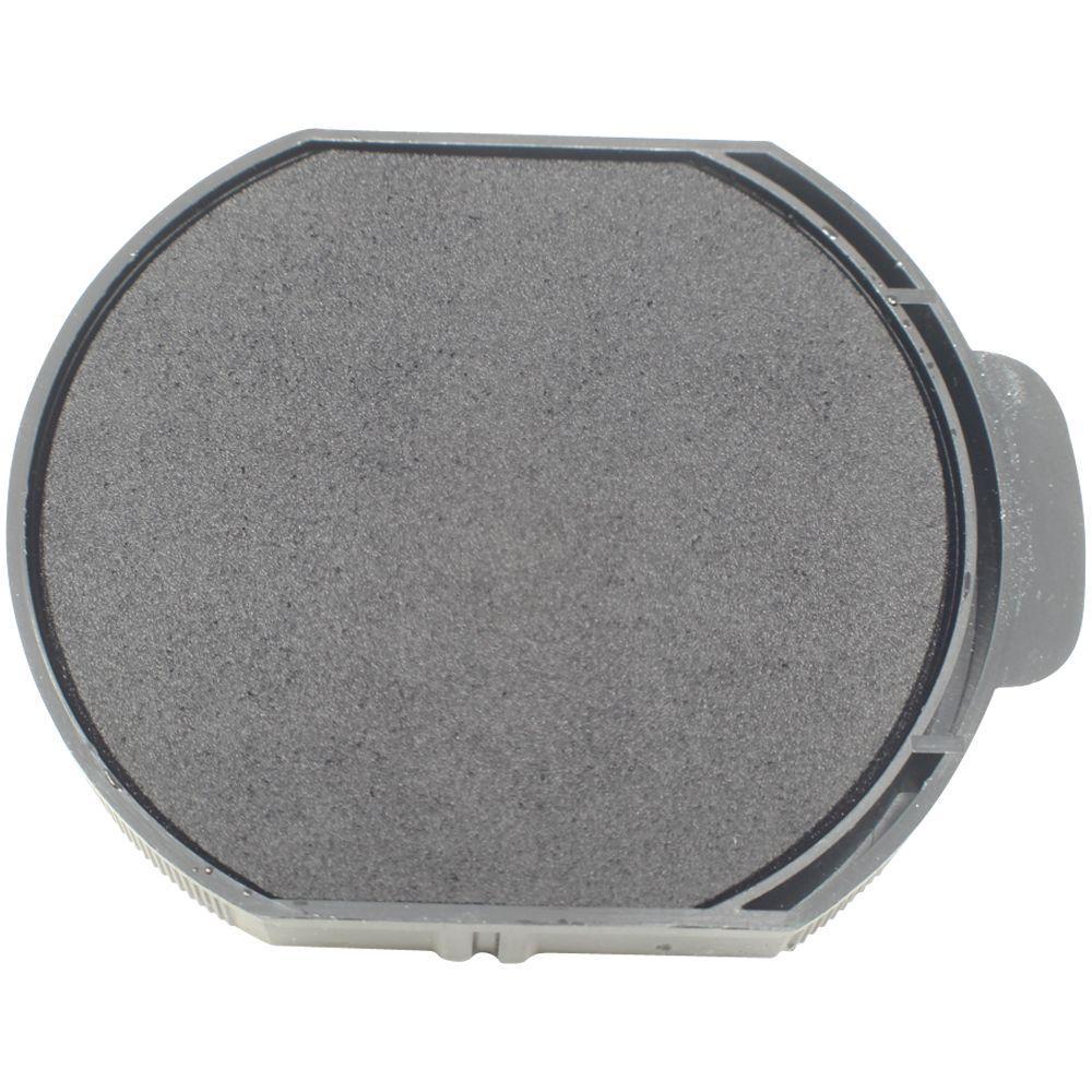 One Color Replacement Ink Pad for HM-6109 Stamp, shown in a circular shape with a gray ink surface and a plastic casing.