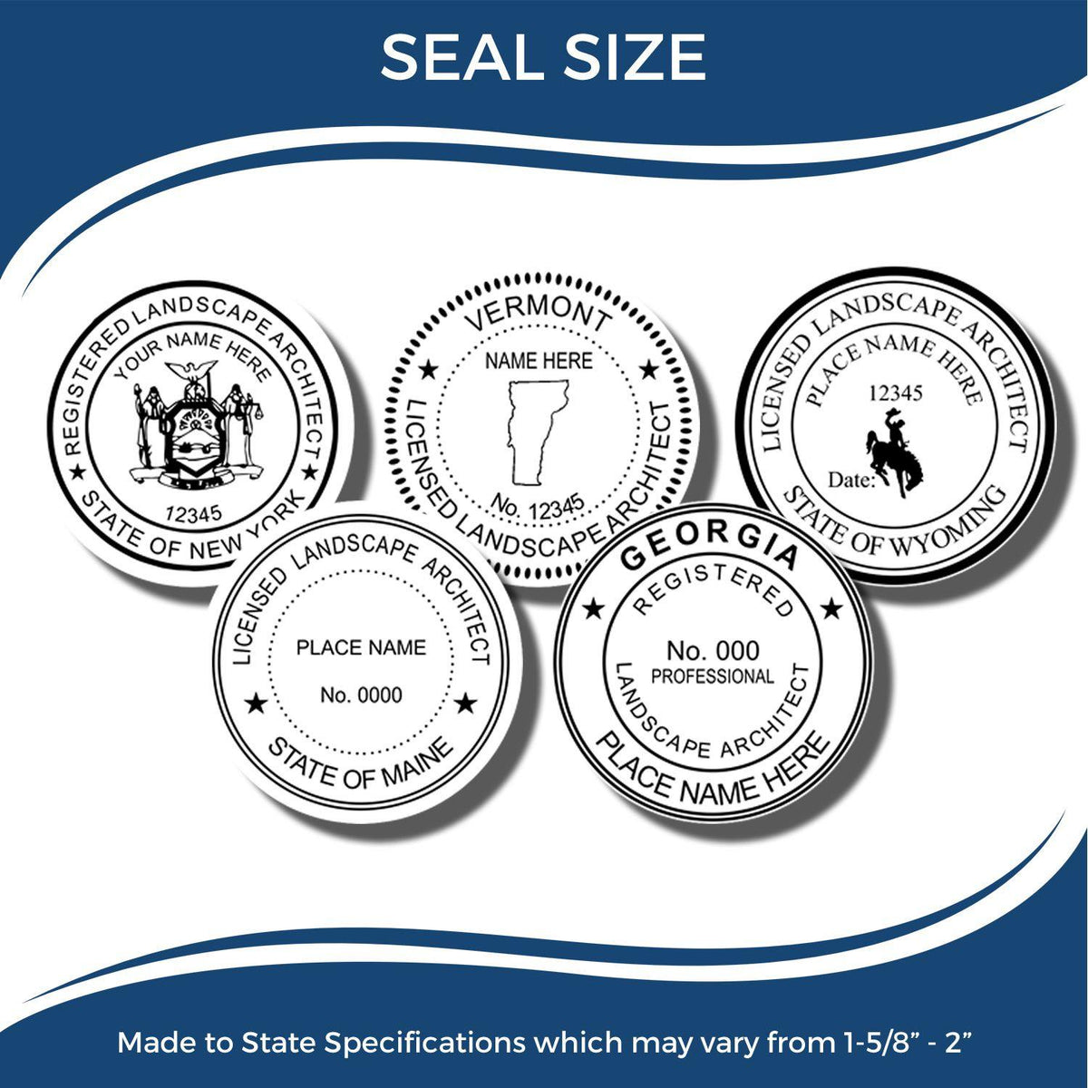 Landscape Architect Hybrid Seal Embosser - Engineer Seal Stamps - Embosser Type_Handheld, Embosser Type_Hybrid, Type of Use_Professional