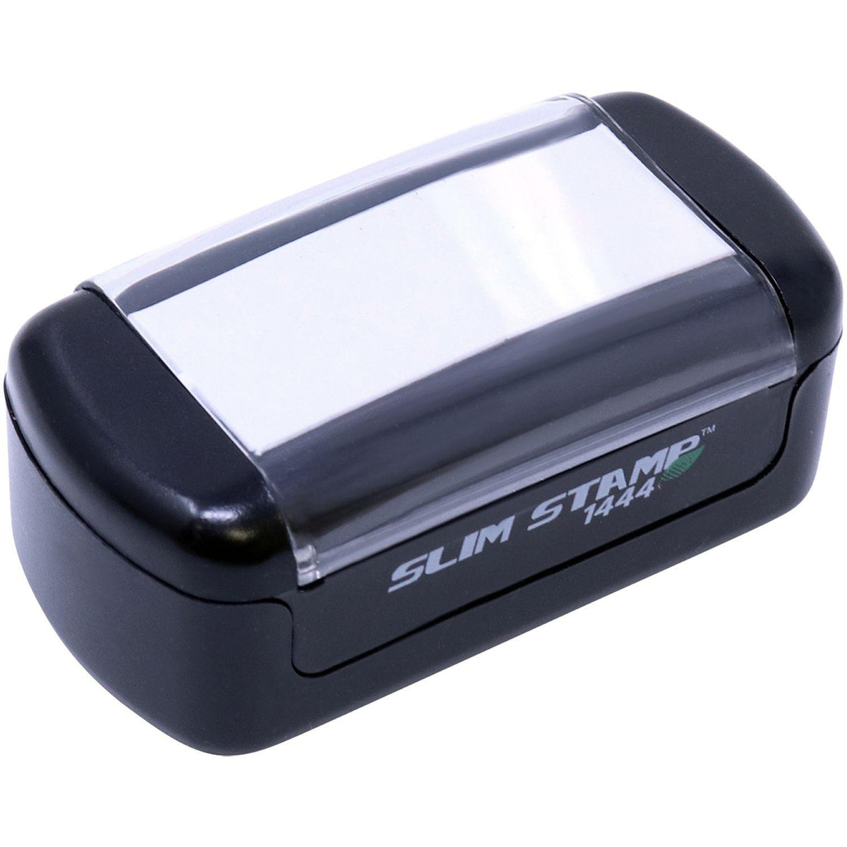 Top Down View of Slim Pre Inked Closing Statement Stamp