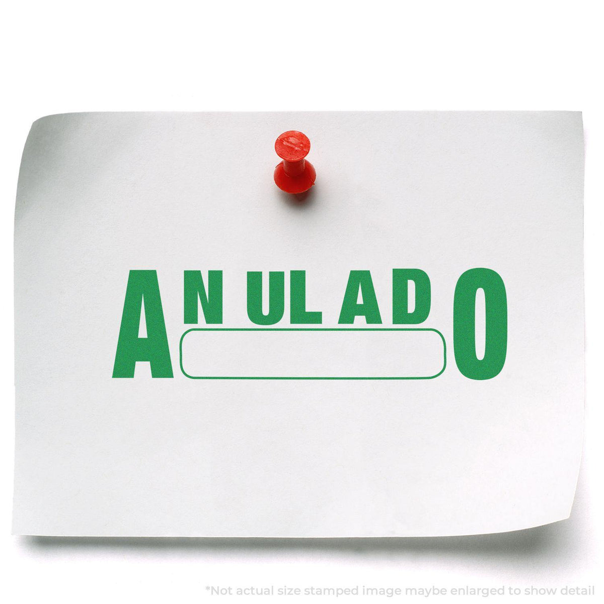 Anulado Rubber Stamp In Use Photo