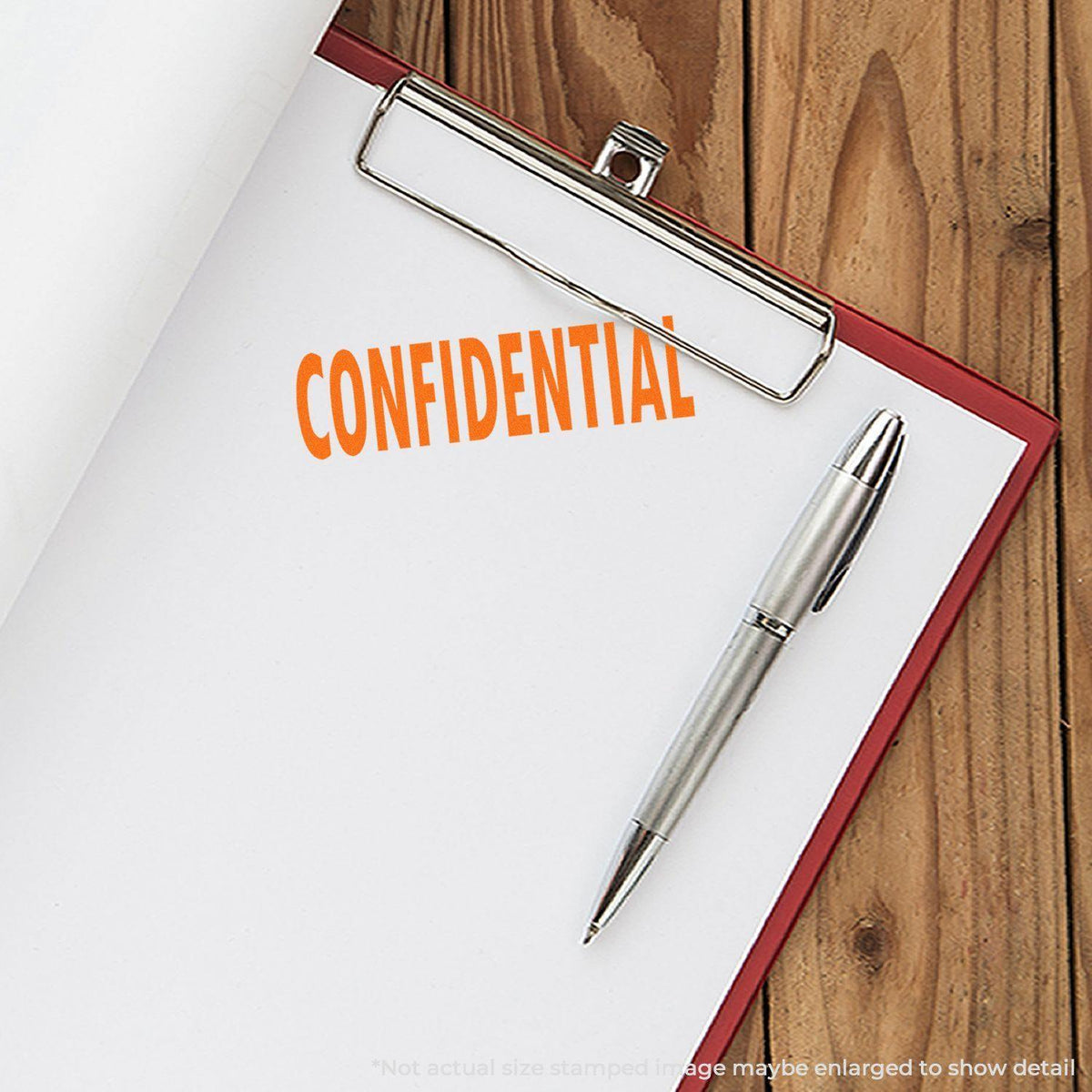 Large Confidential Rubber Stamp Lifestyle Photo
