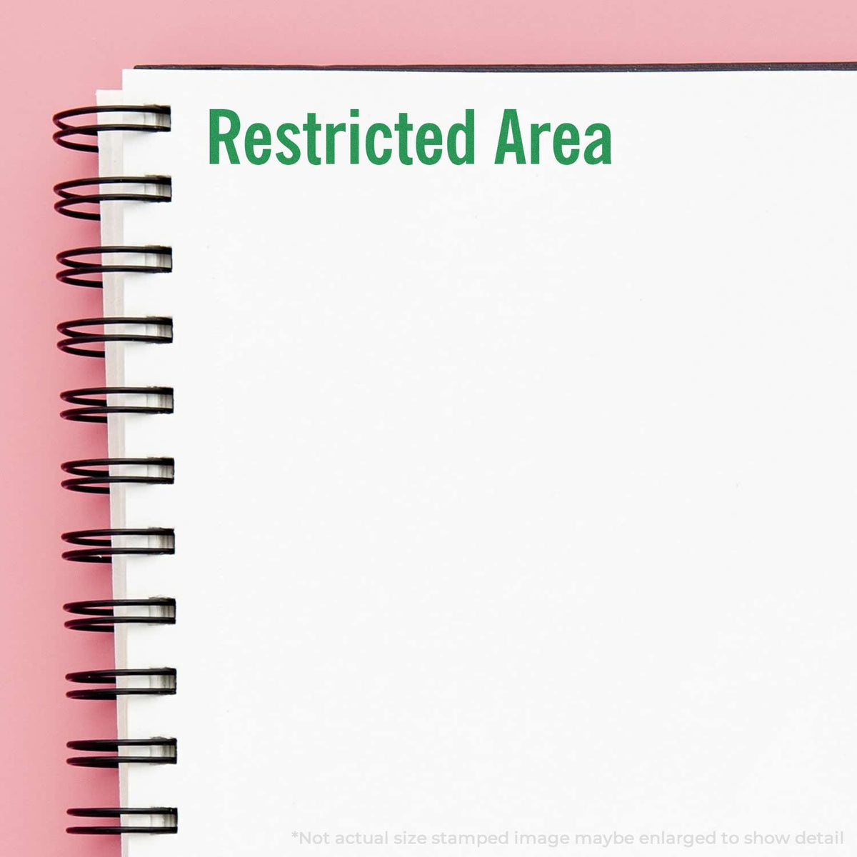 In Use Self-Inking Restricted Area Stamp Image