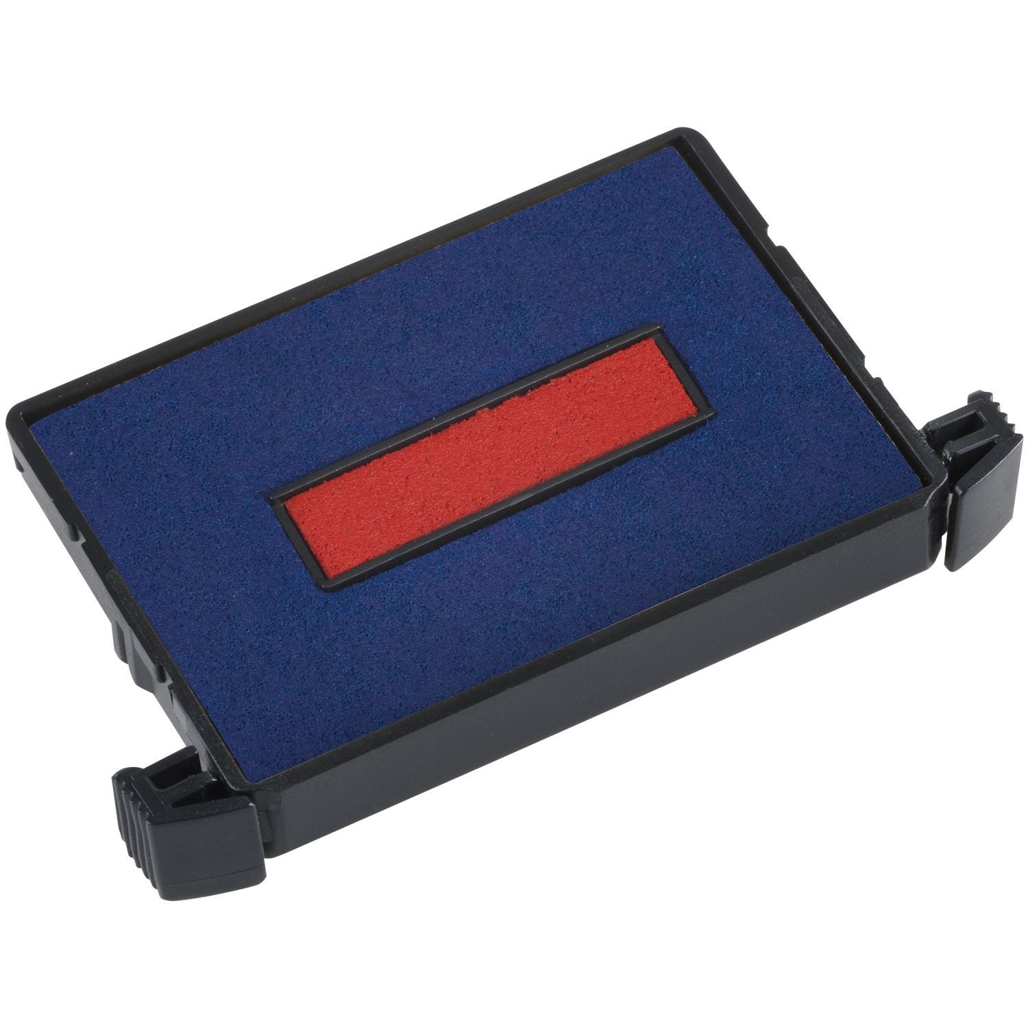 Two Color Replacement Ink Pad for 4750, 4750-L, 4755 Trodat Stamps, featuring a blue pad with a red center, designed for Trodat stamp models.
