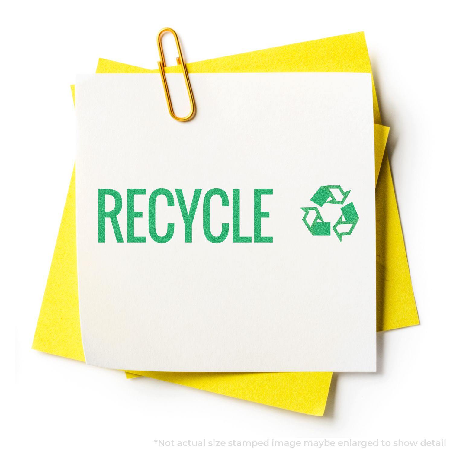 Green Recycle Xstamper Stamp Main Image