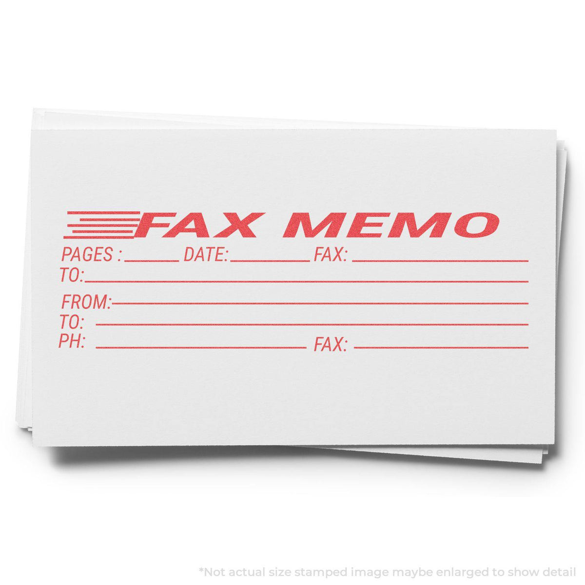 Jumbo Fax Memo Xstamper Stamp Lifestyle Photo