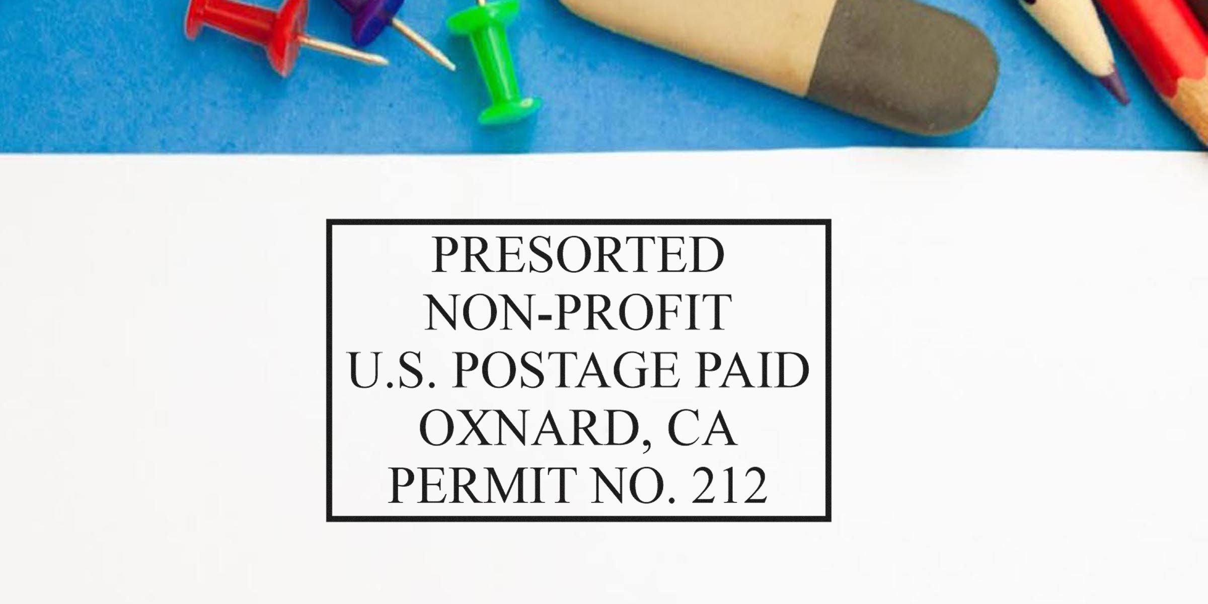 Stamp reads: "PRESORTED NON-PROFIT U.S. POSTAGE PAID OXNARD, CA PERMIT NO. 212."