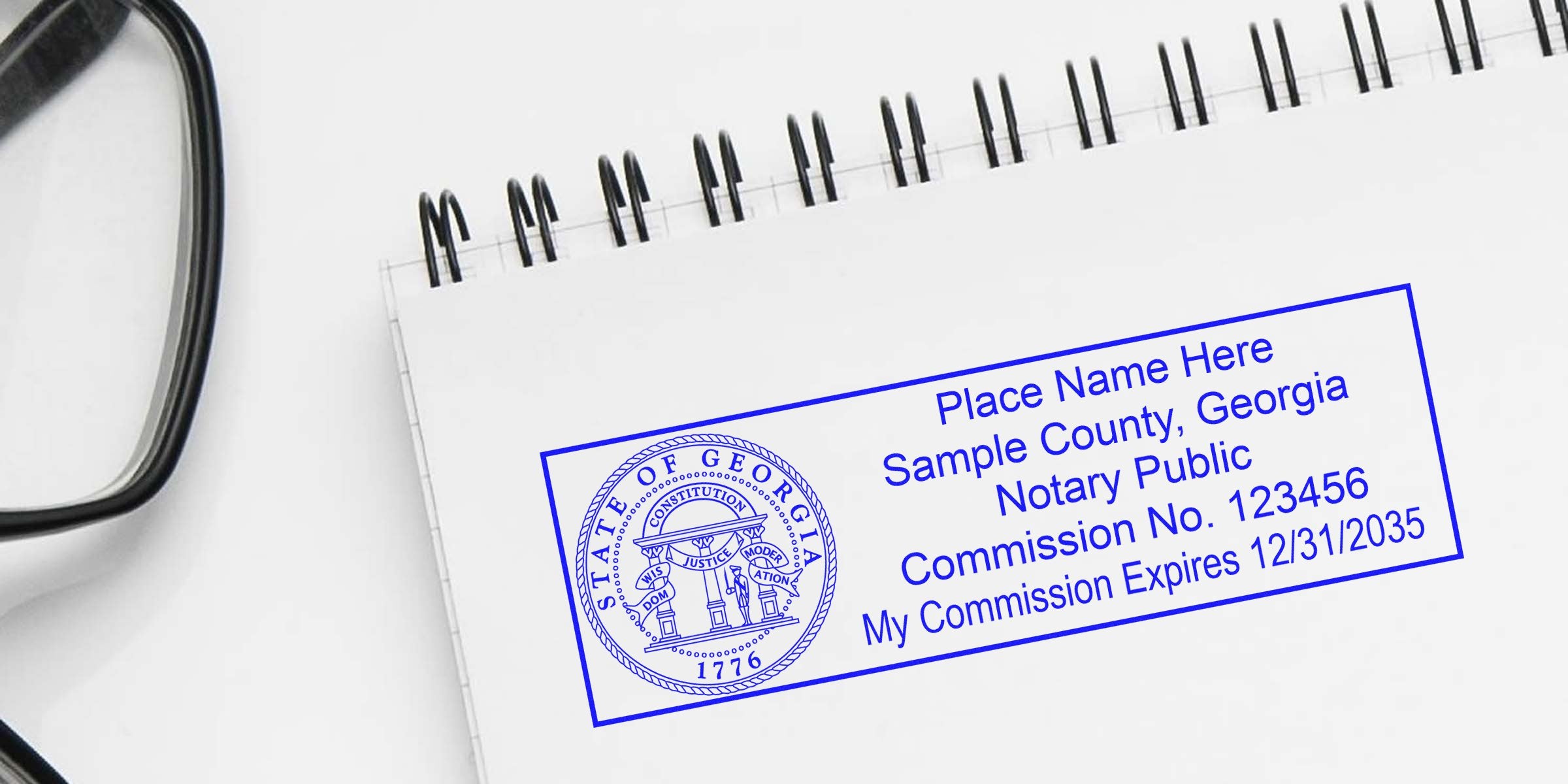 Georgia Notary Stamp Format Sample: Make It Yours!
