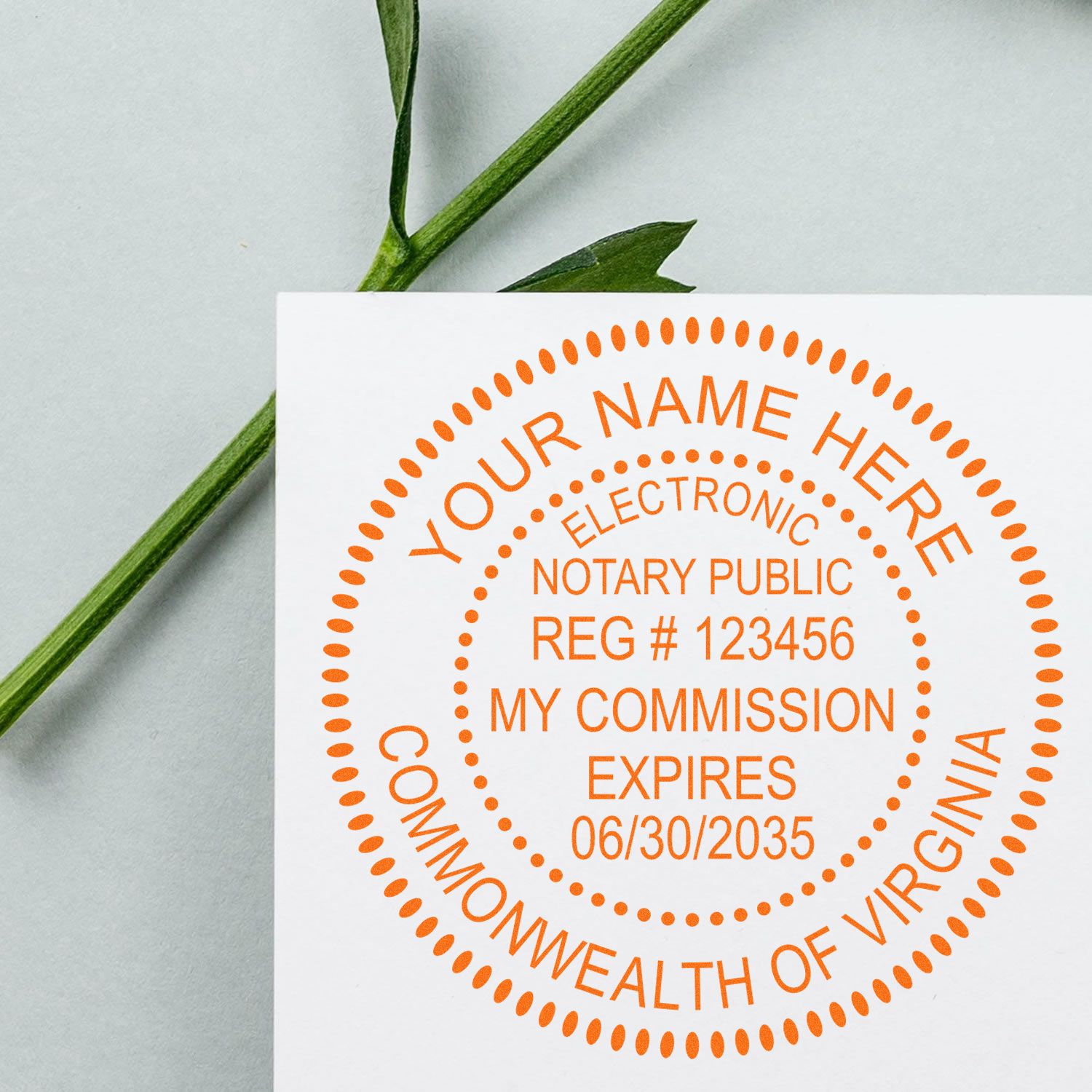 Elevate Your Documents: Shop Online for Notary Seal Images Feature Image showing an electronic notary public seal from Virginia.