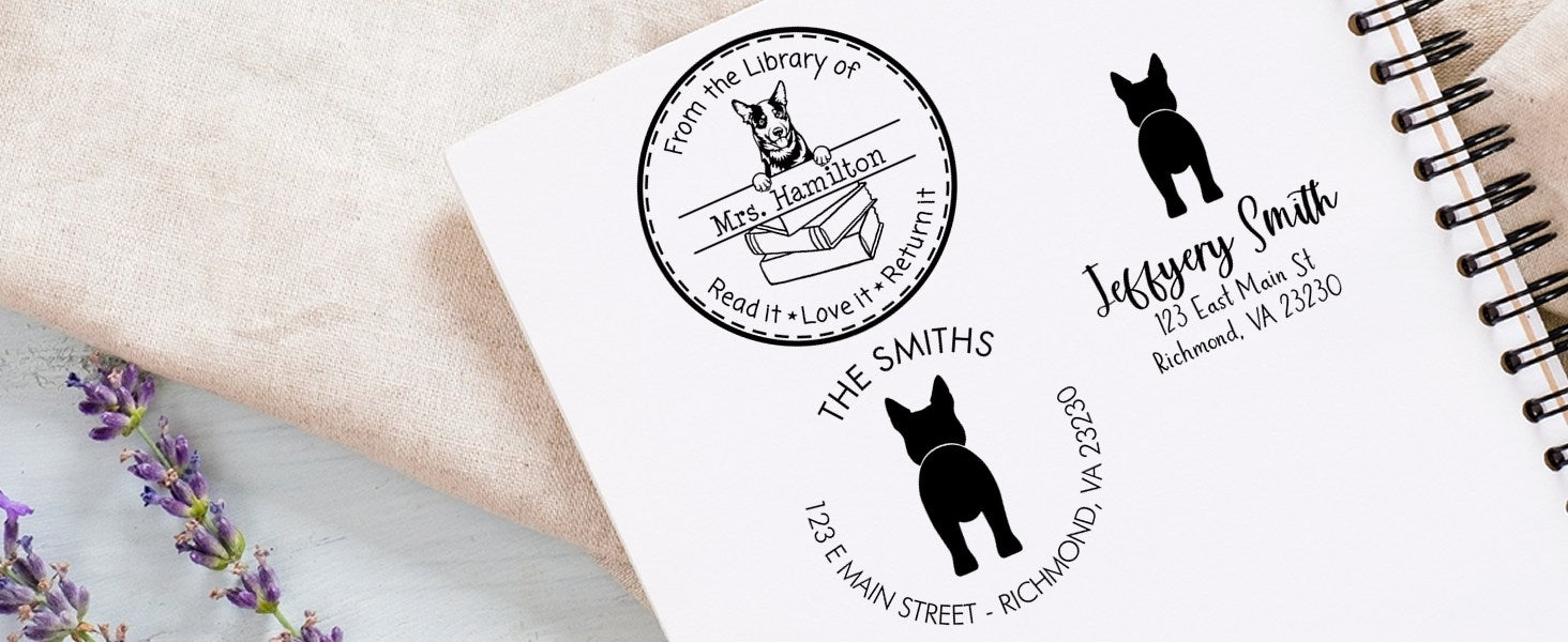 Australian Dogtle Dog Stamps and Seals