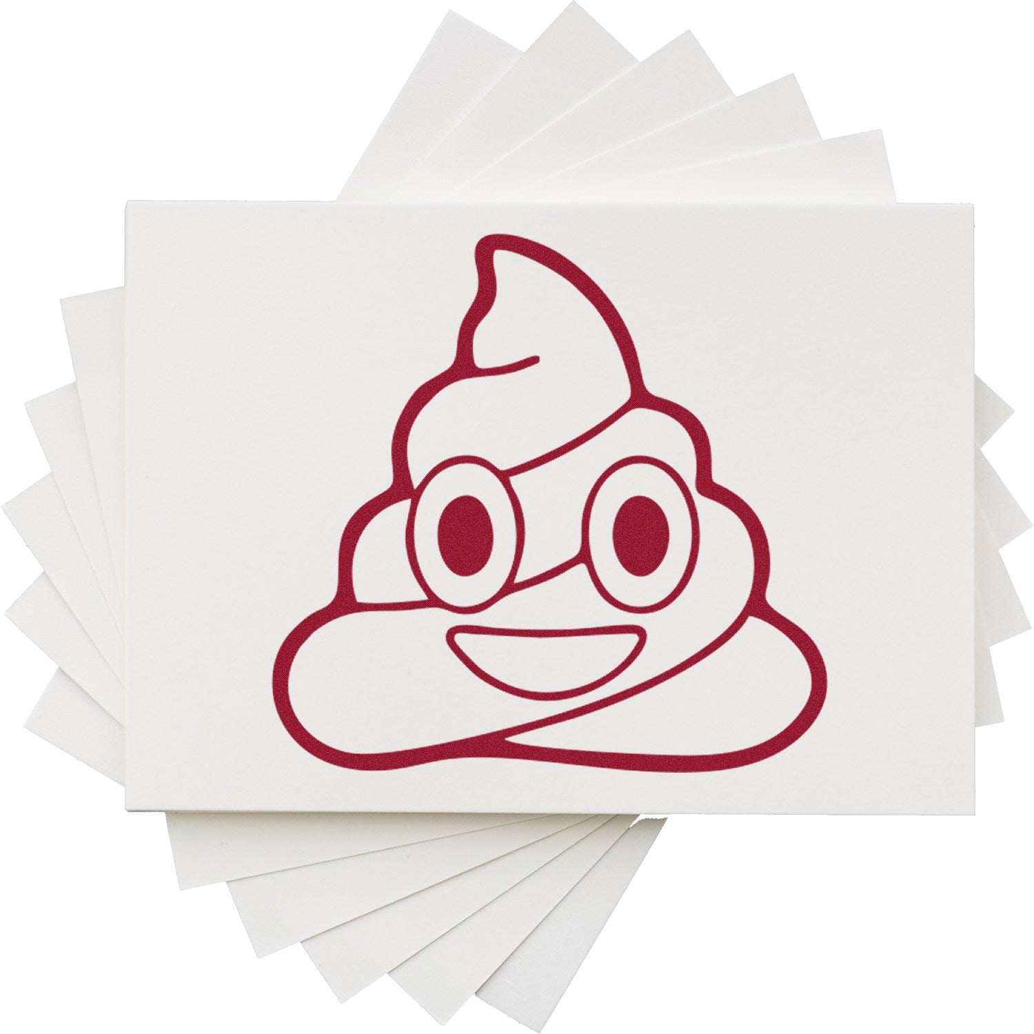 Self-Inking Poop Emoji Pal Stamp with a smiling poop emoji design, perfect for adding fun to notes and crafts. Compact and easy to use, ideal for kids and emoji enthusiasts.