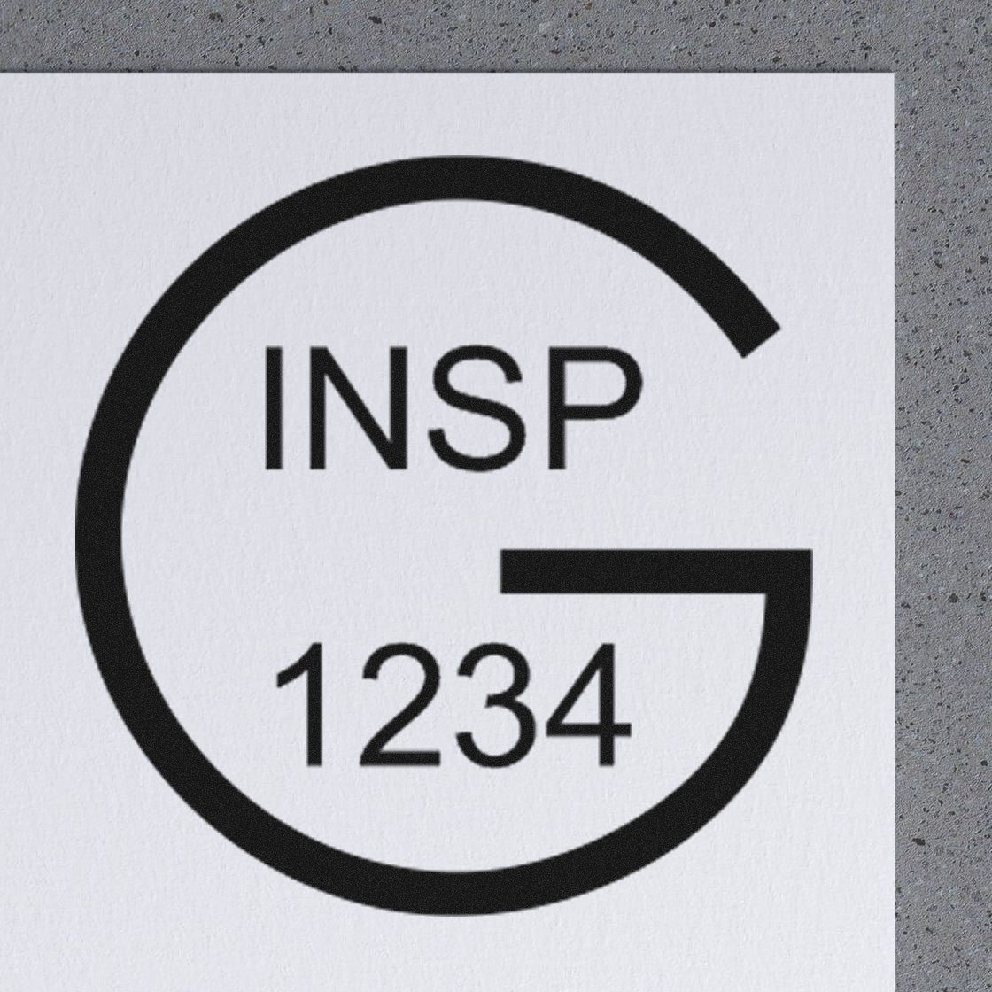 Extra Small Self-Inking Good Inspection Approval Stamp 1/2 Diameter