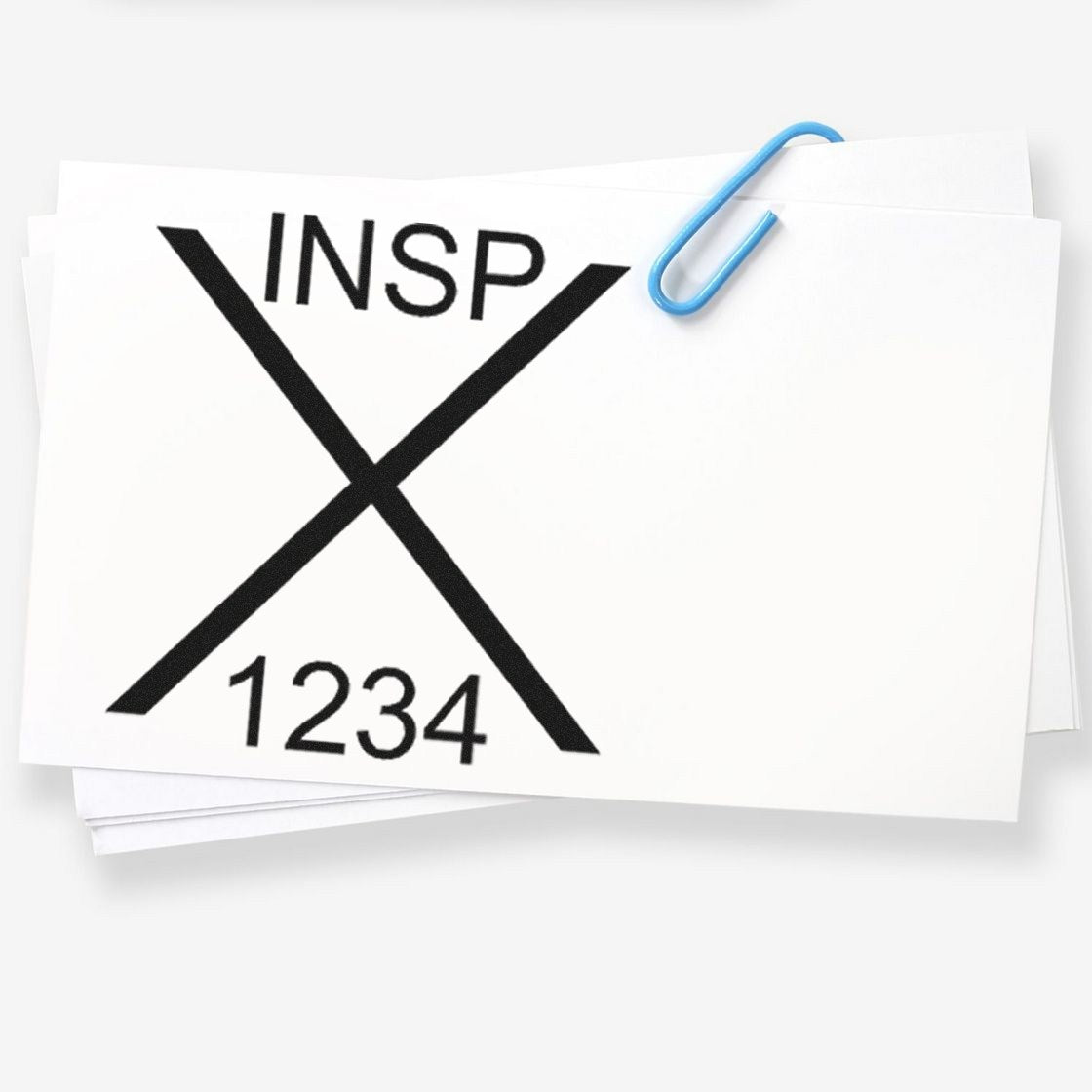 Extra Small Self-Inking Rejected Inspection Stamp 1/2 Diameter