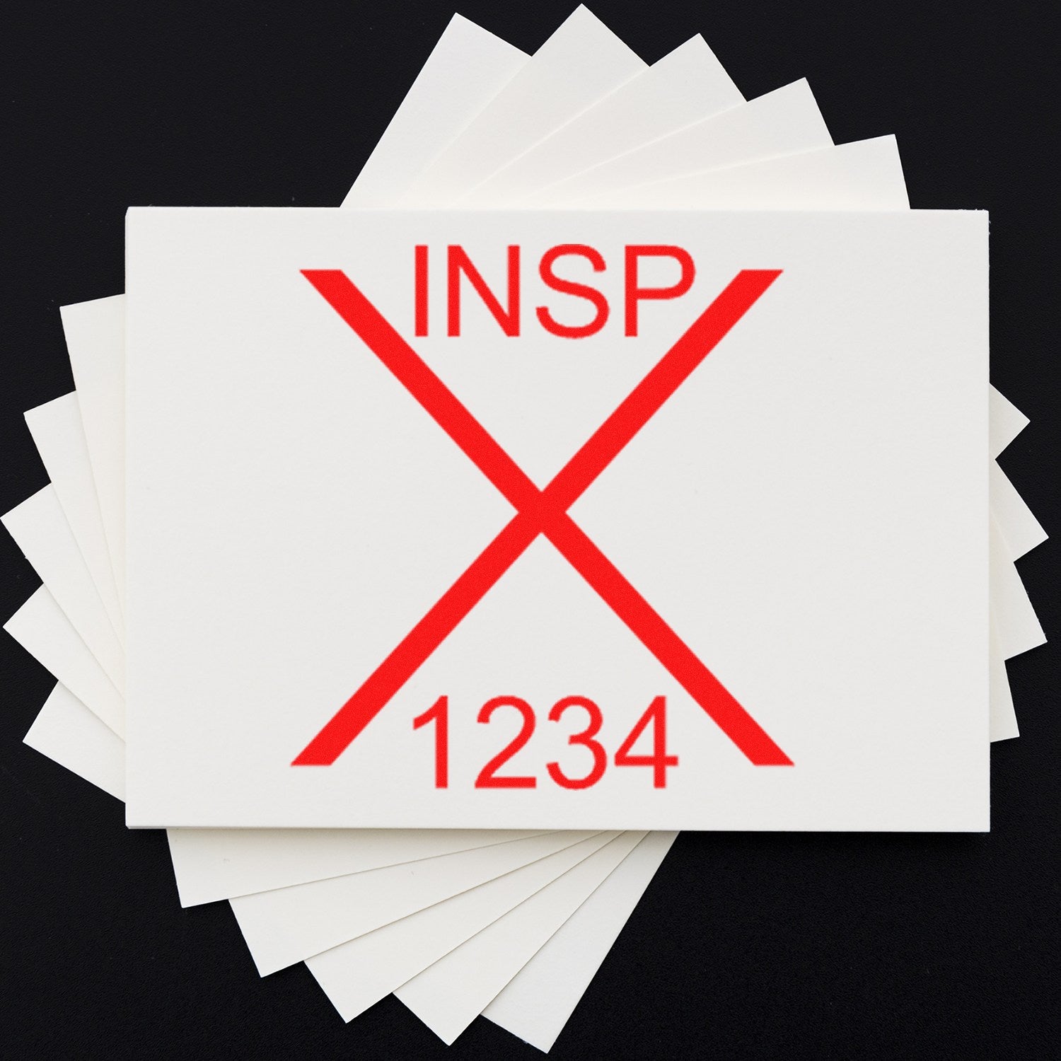 Extra Small Self-Inking Rejected Inspection Stamp 1/2 Diameter