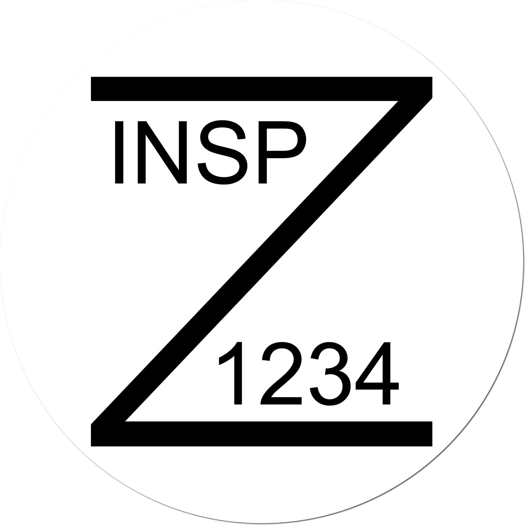 Extra Small Self-Inking Z Marked Inspection Stamp 1/2 Diameter