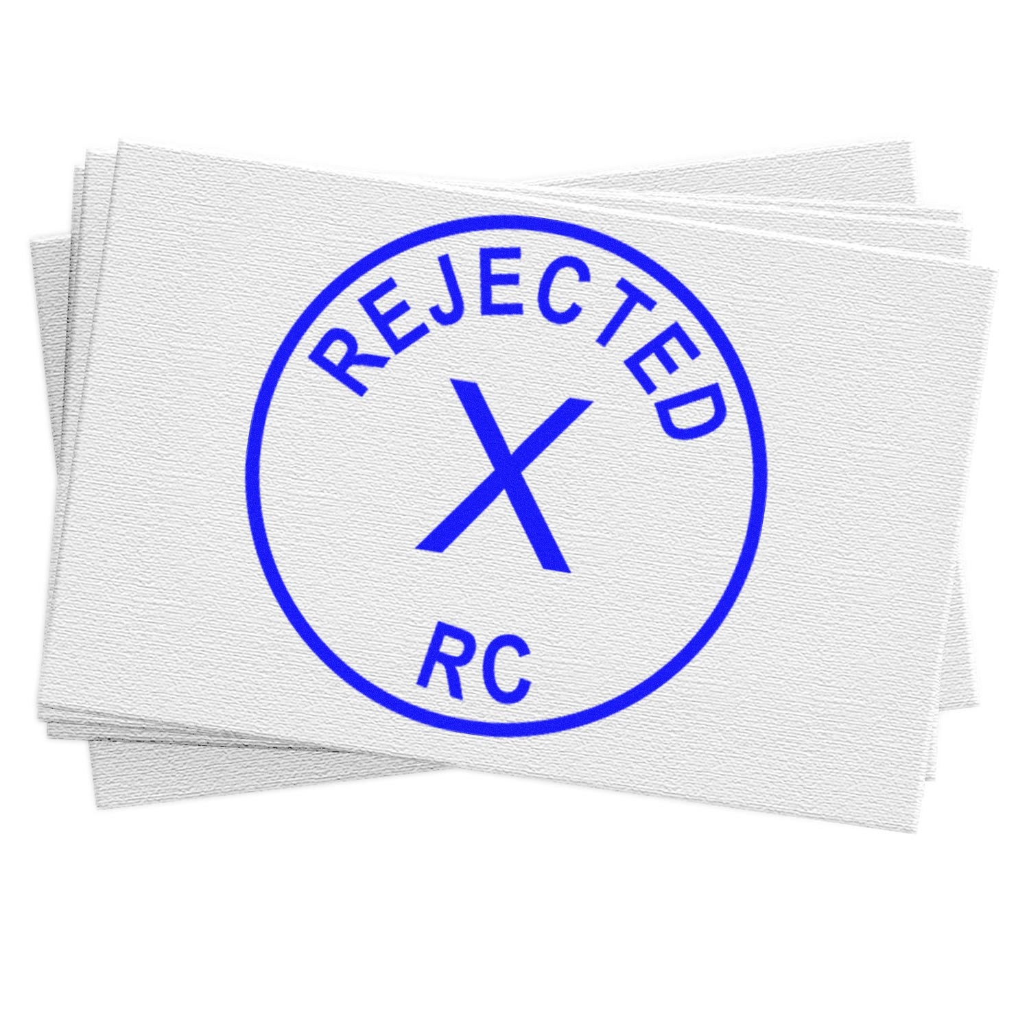 Large Self-Inking Rejected RC Inspection Self-Inking Stamp 1 Inch Diameter